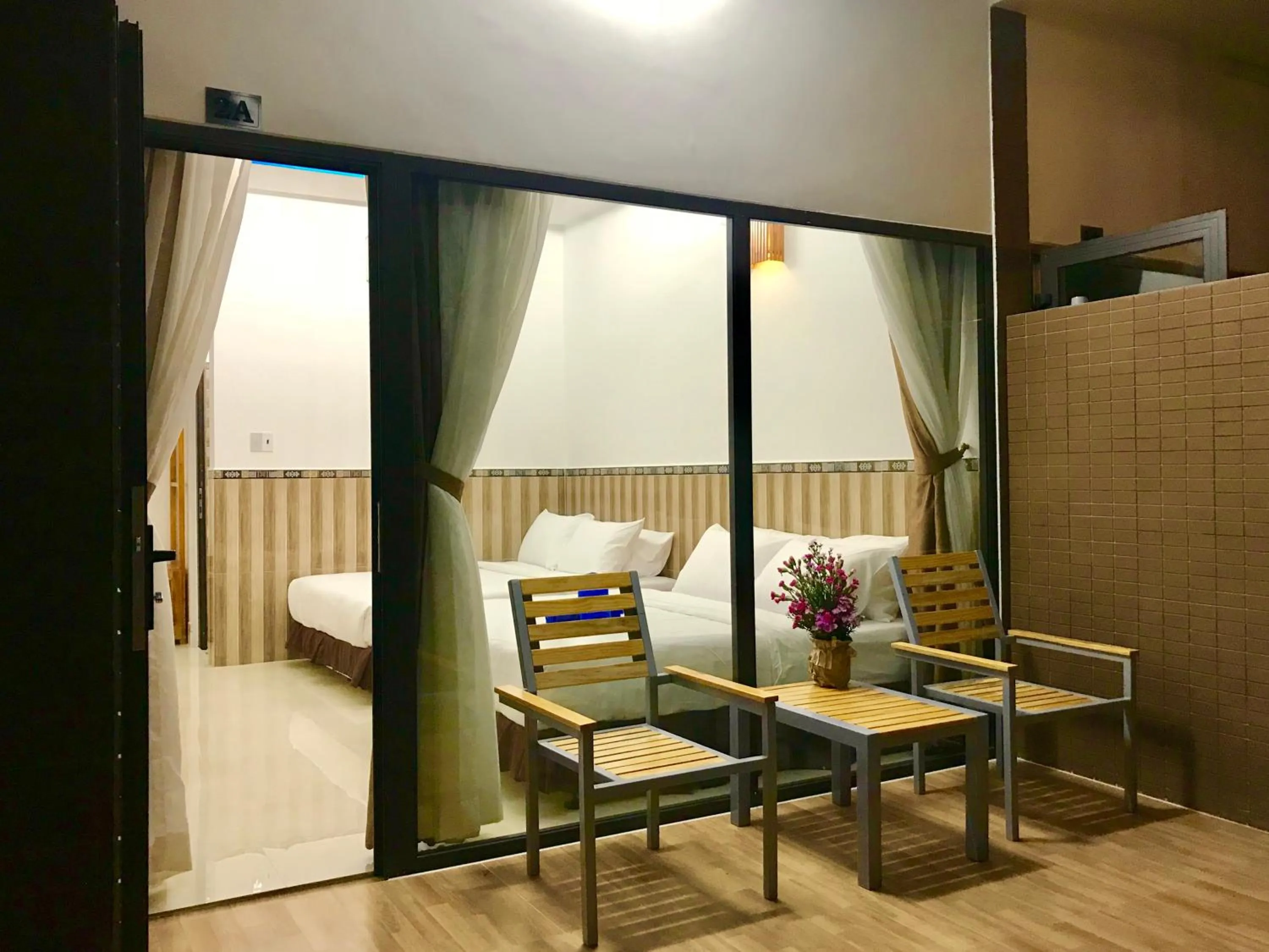 Balcony/Terrace, Bed in Canary Bungalow