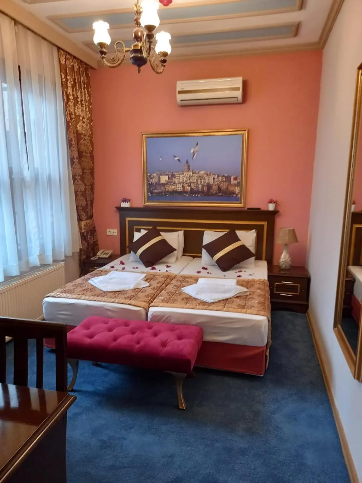 Bedroom, Bed in Emirhan Hotel, Sultanahmet