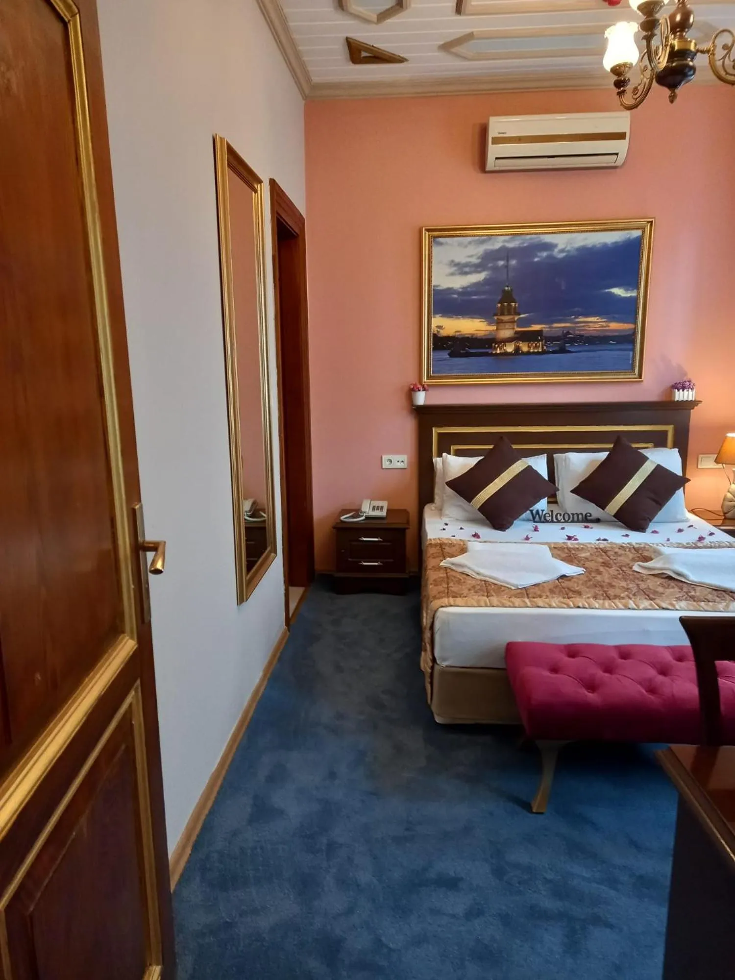 Bedroom, Bed in Emirhan Hotel, Sultanahmet