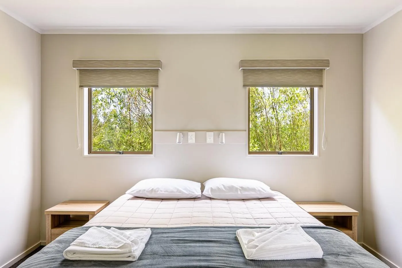 Bed in Motueka Garden Motel