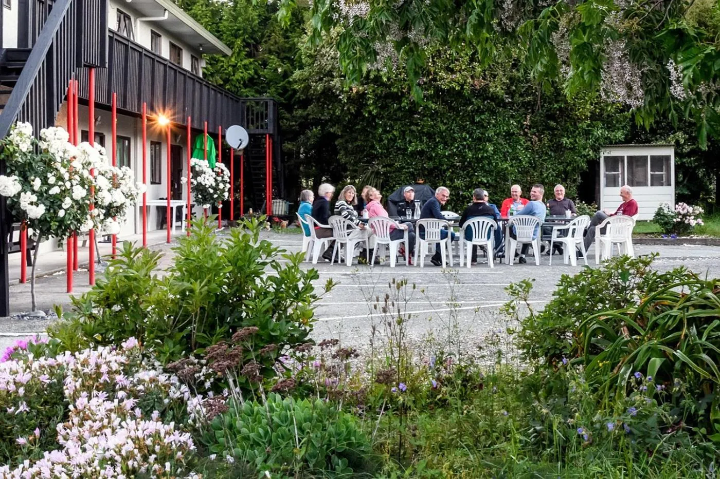 People in Motueka Garden Motel
