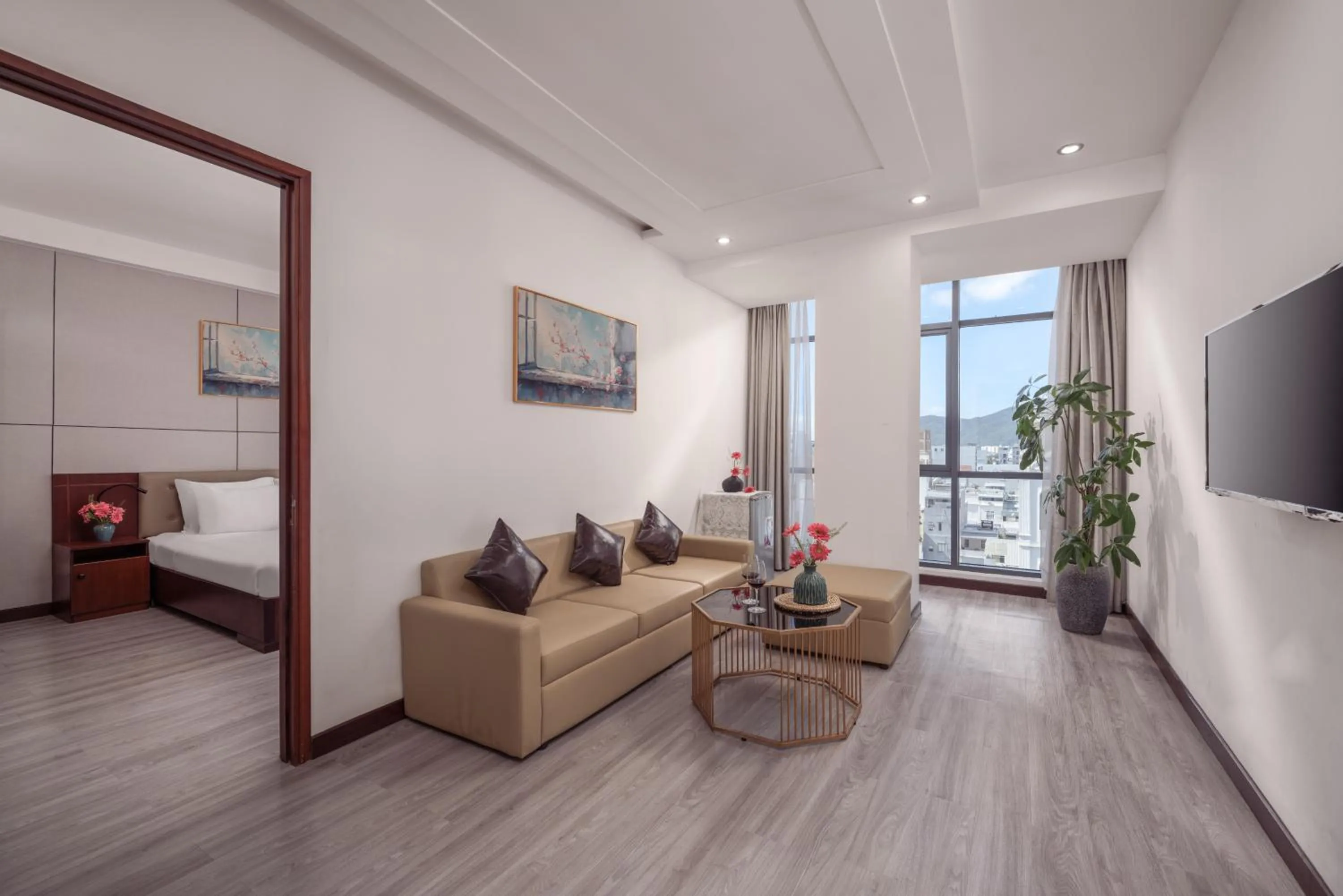 Seating area in Star Hotel and Fitness- Free Sauna