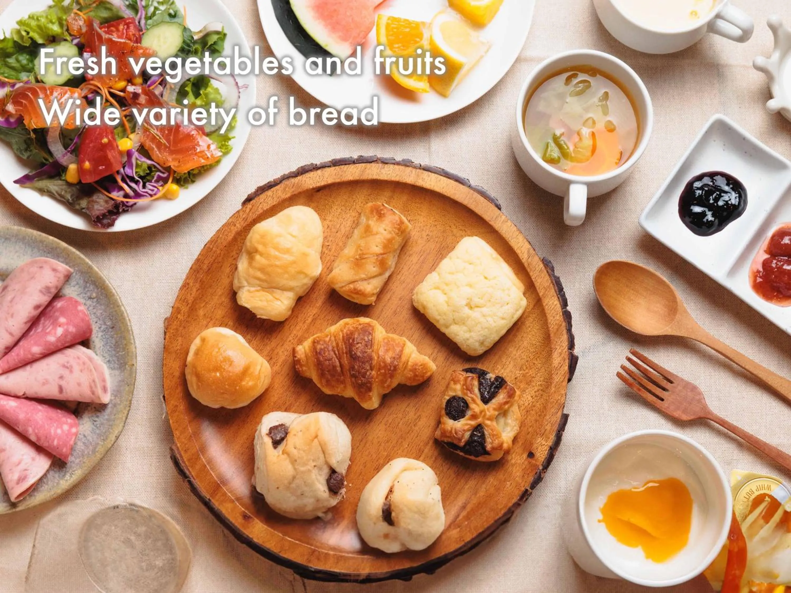 Buffet breakfast in Hotel Naturwald Furano