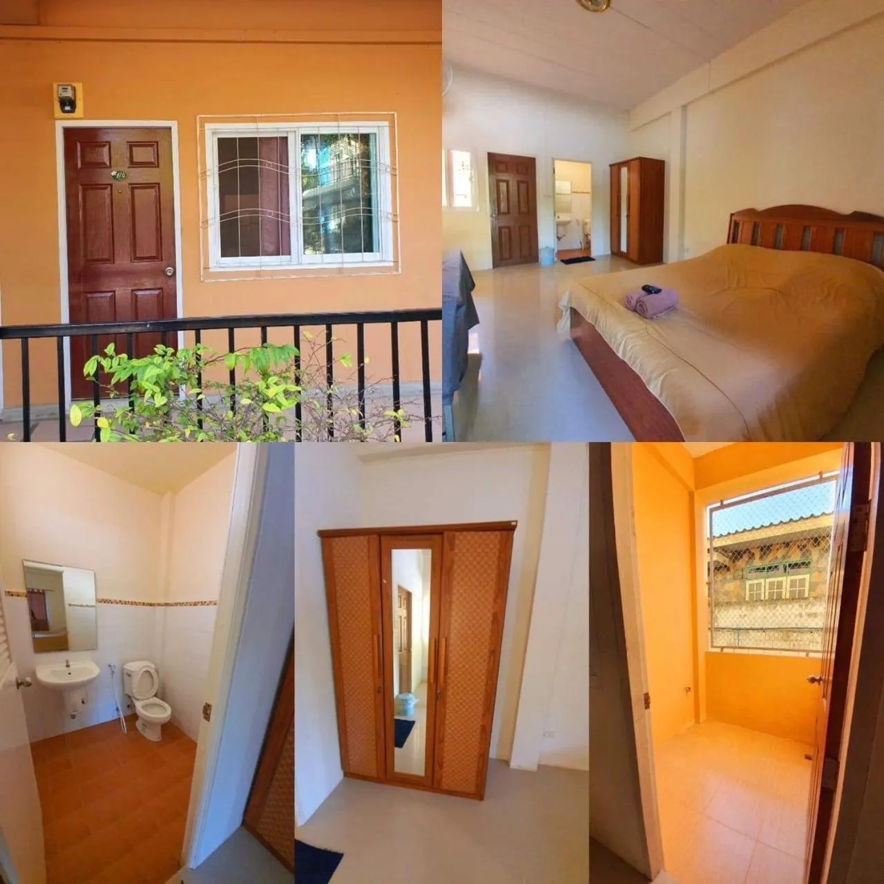 Bathroom, Bed in Bansuanrimnam Pakchong Resort