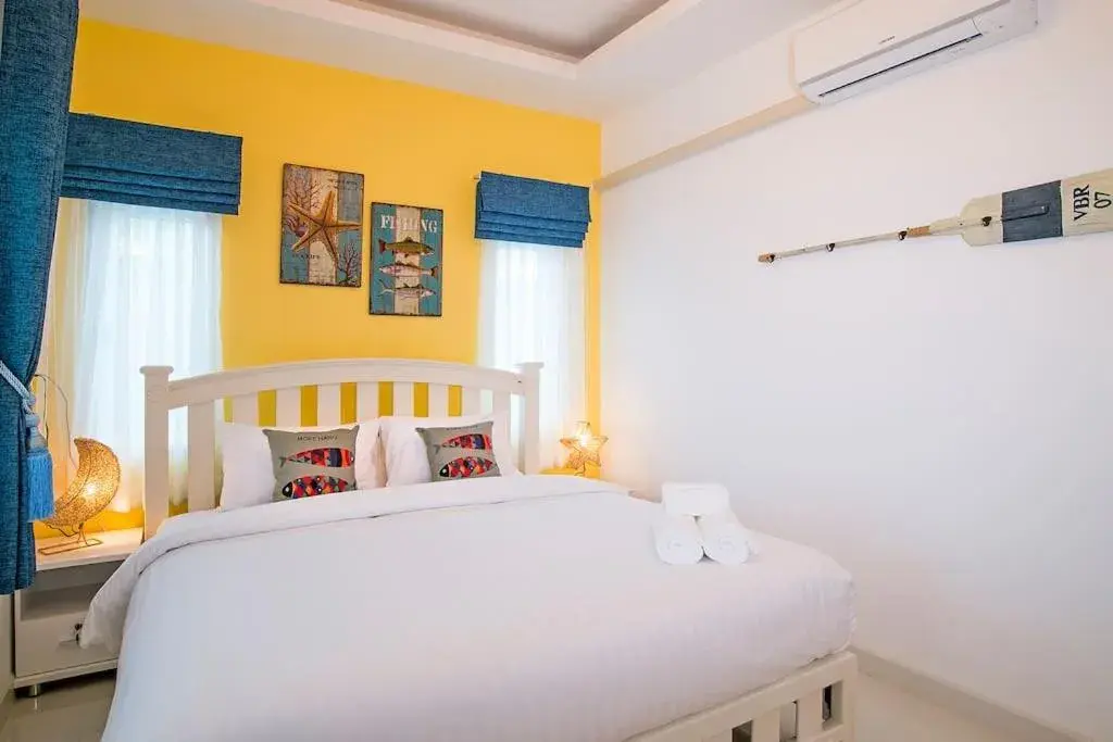 Bed in Aonang Sweet Blue Sea Bed in Aonang Sweet Blue Sea