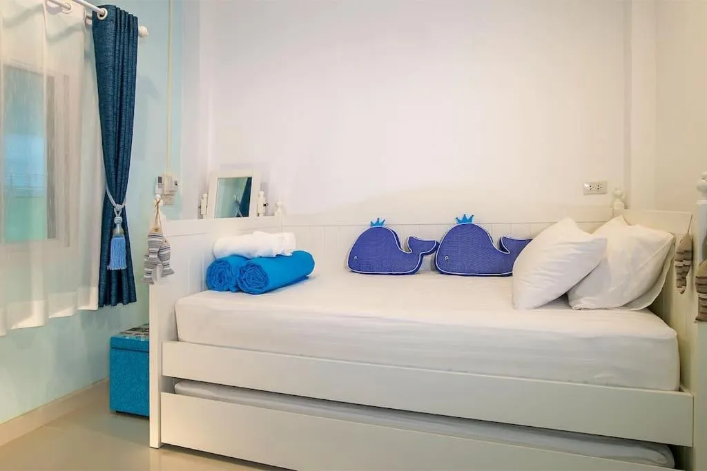 Bed in Aonang Sweet Blue Sea