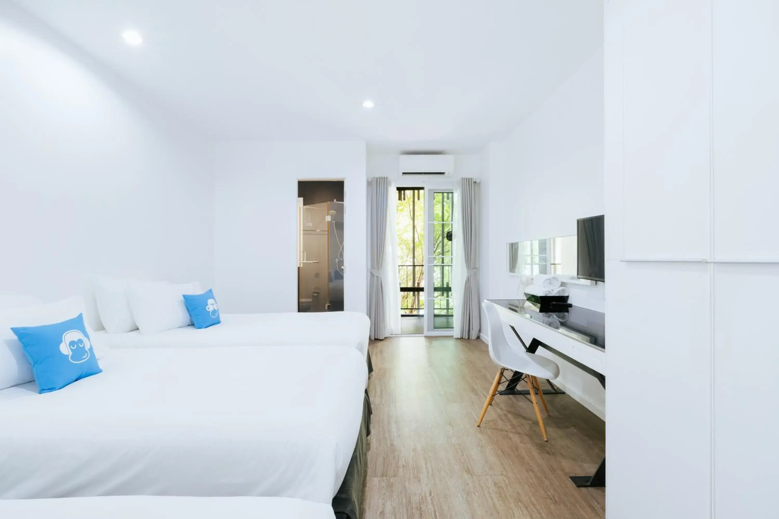 Bedroom, Bed in Blu Monkey Bed & Breakfast Phuket Bedroom, Bed in Blu Monkey Bed & Breakfast Phuket
