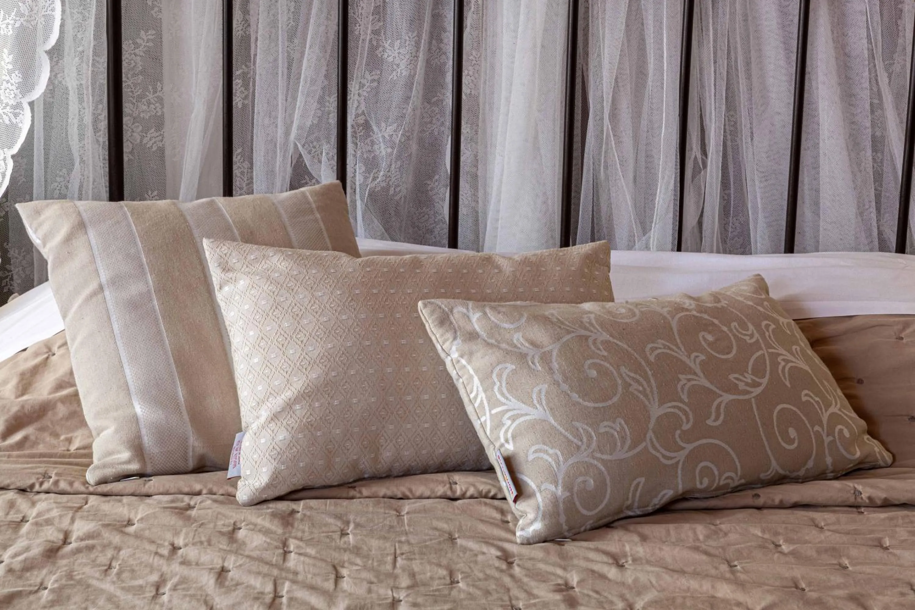 Decorative detail, Bed in Althaia Pension