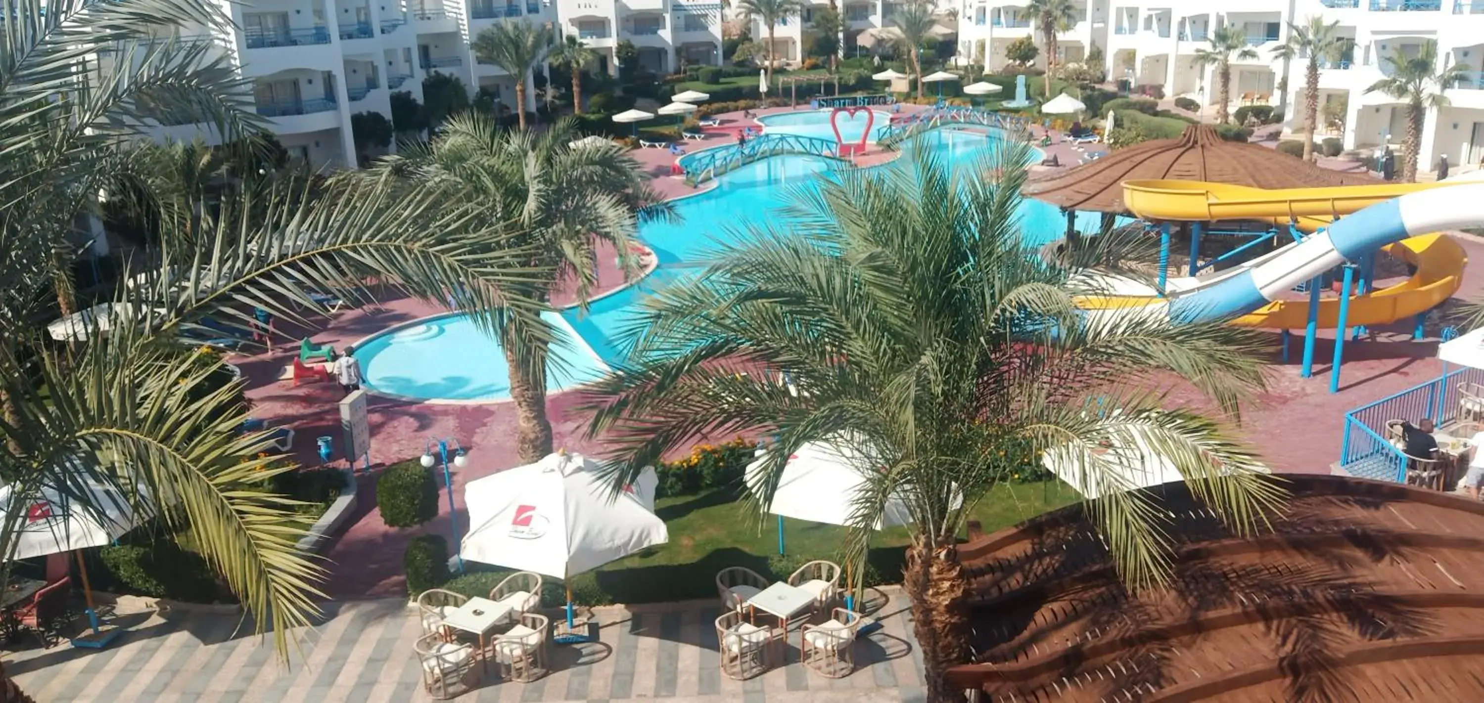 Pool view in Sharm Bride Resort Aqua & SPA Pool view in Sharm Bride Resort Aqua & SPA