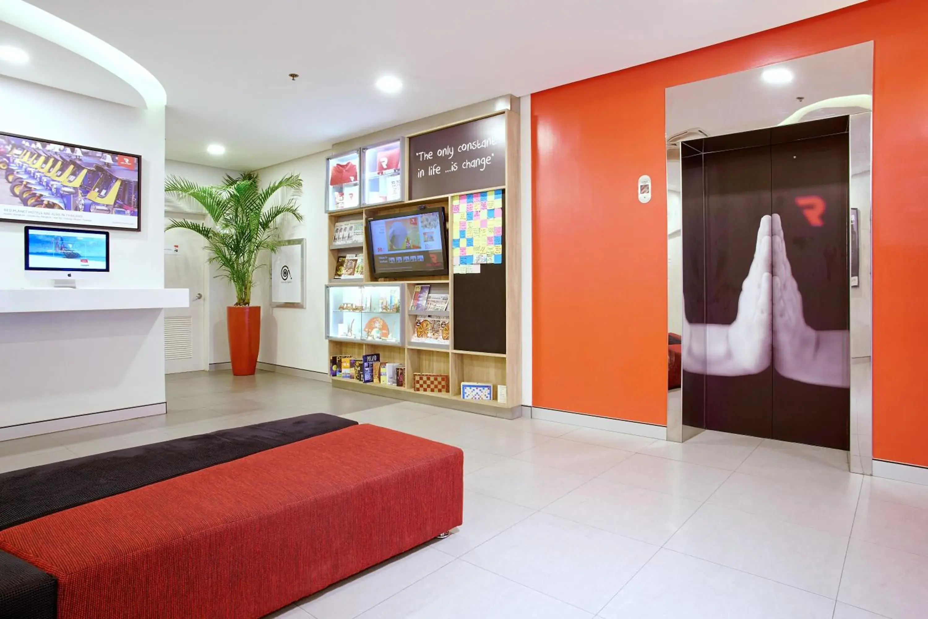 Lobby or reception in Red Planet Makati Avenue Manila Lobby or reception in Red Planet Makati Avenue Manila