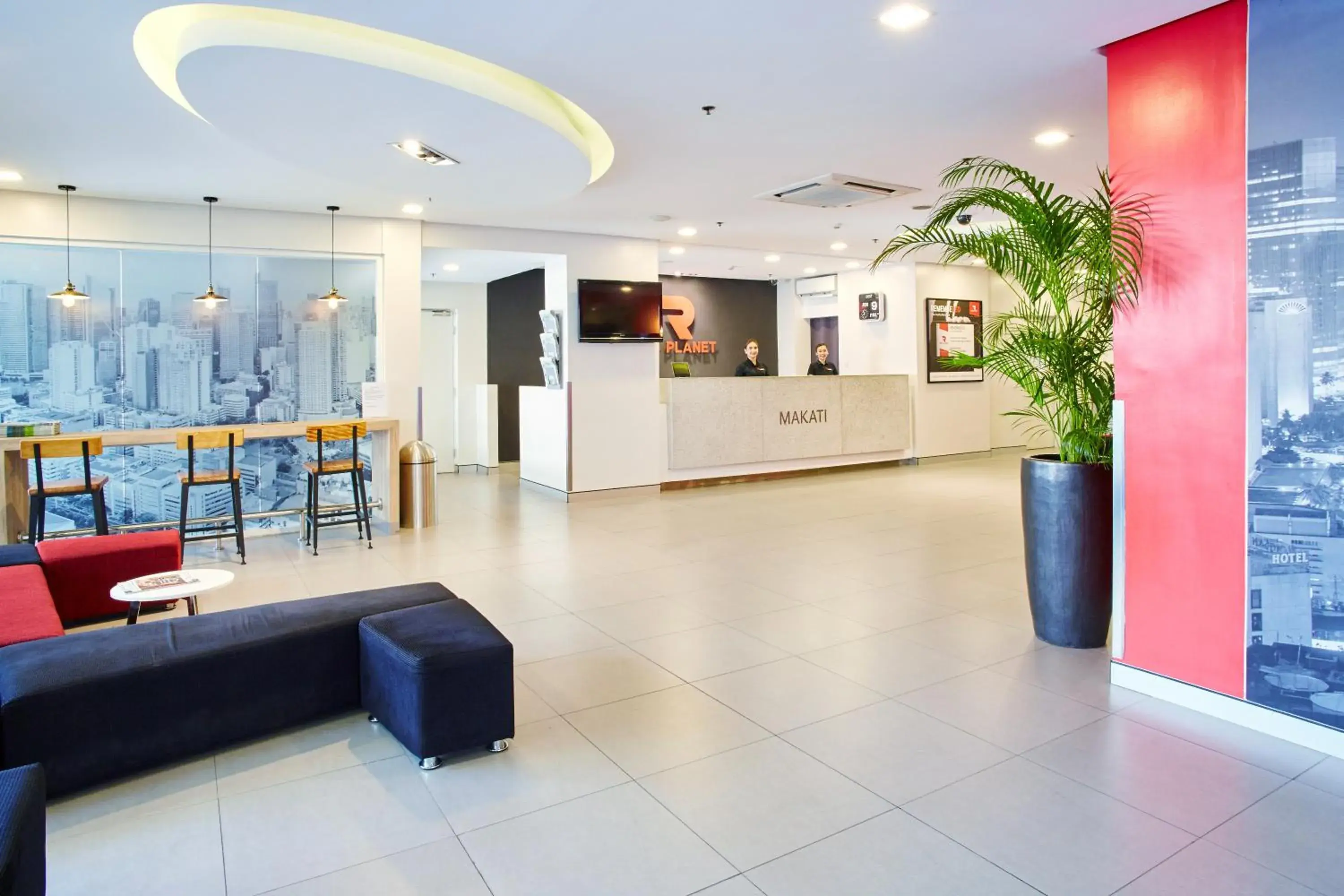 Lobby or reception in Red Planet Makati Avenue Manila Lobby or reception in Red Planet Makati Avenue Manila