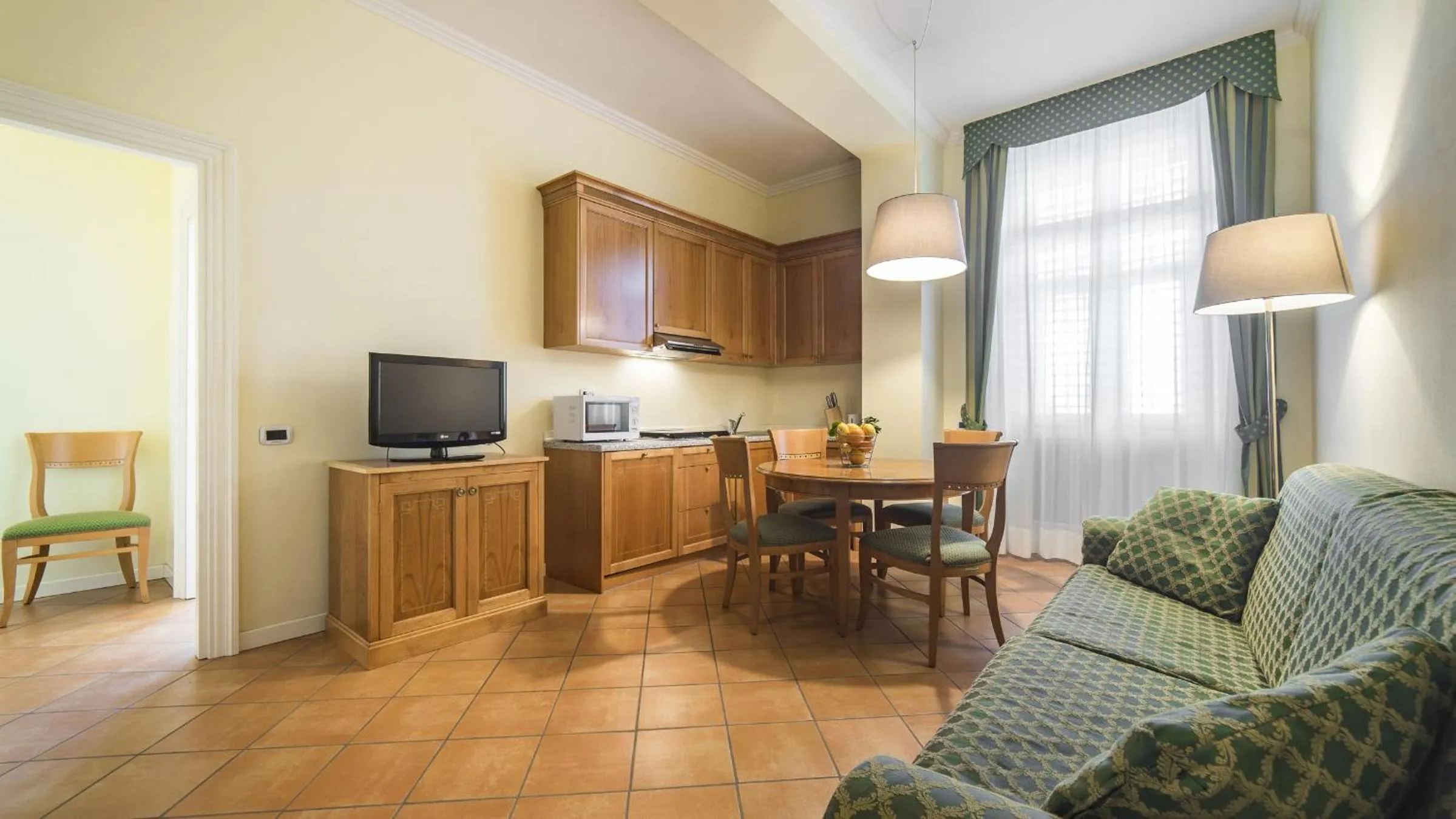 Kitchen or kitchenette in Hotel Ville Bianchi