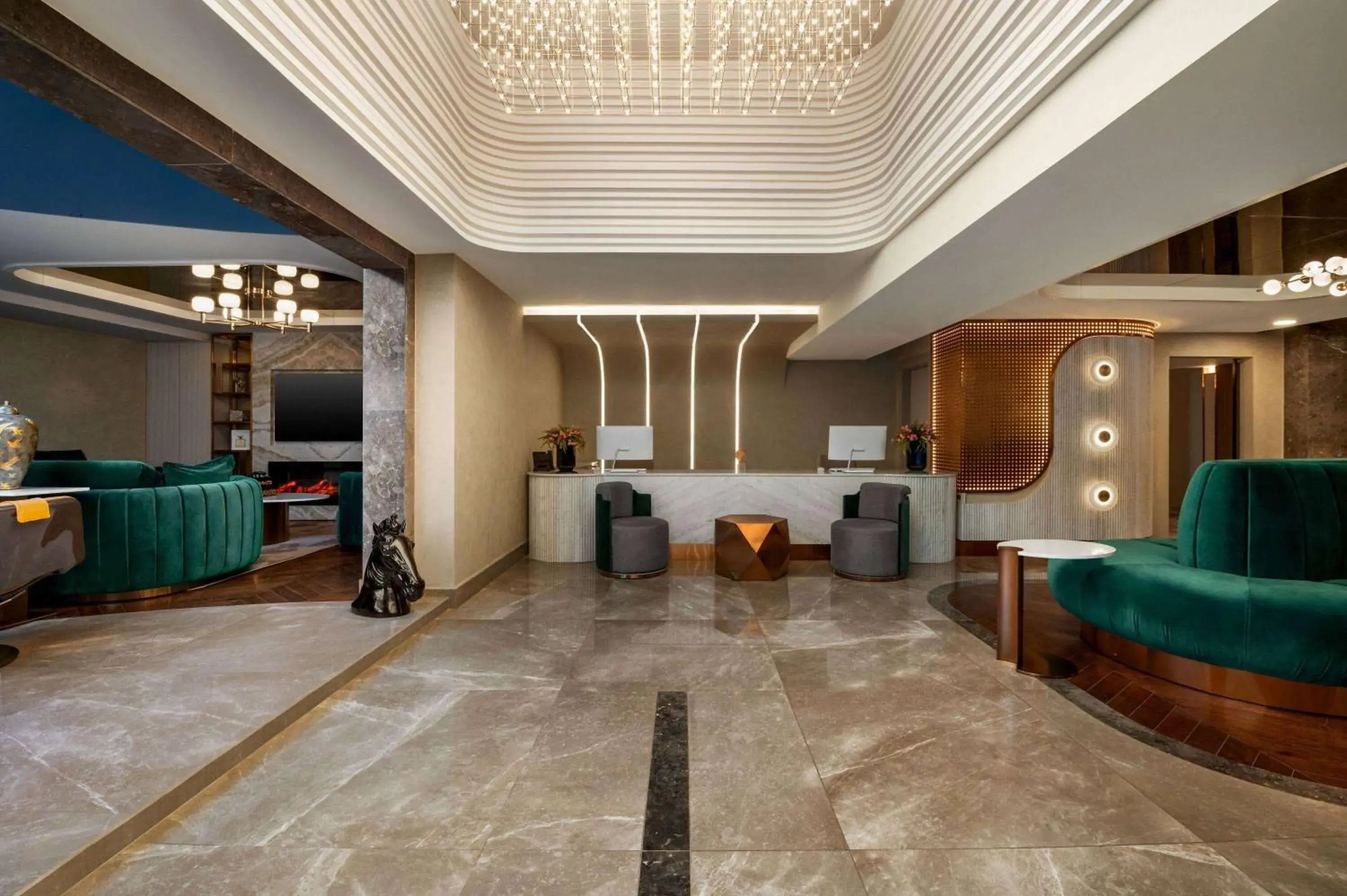 Lobby or reception in Boreas Hotel, Trademark Collection by Wyndham Lobby or reception in Boreas Hotel, Trademark Collection by Wyndham