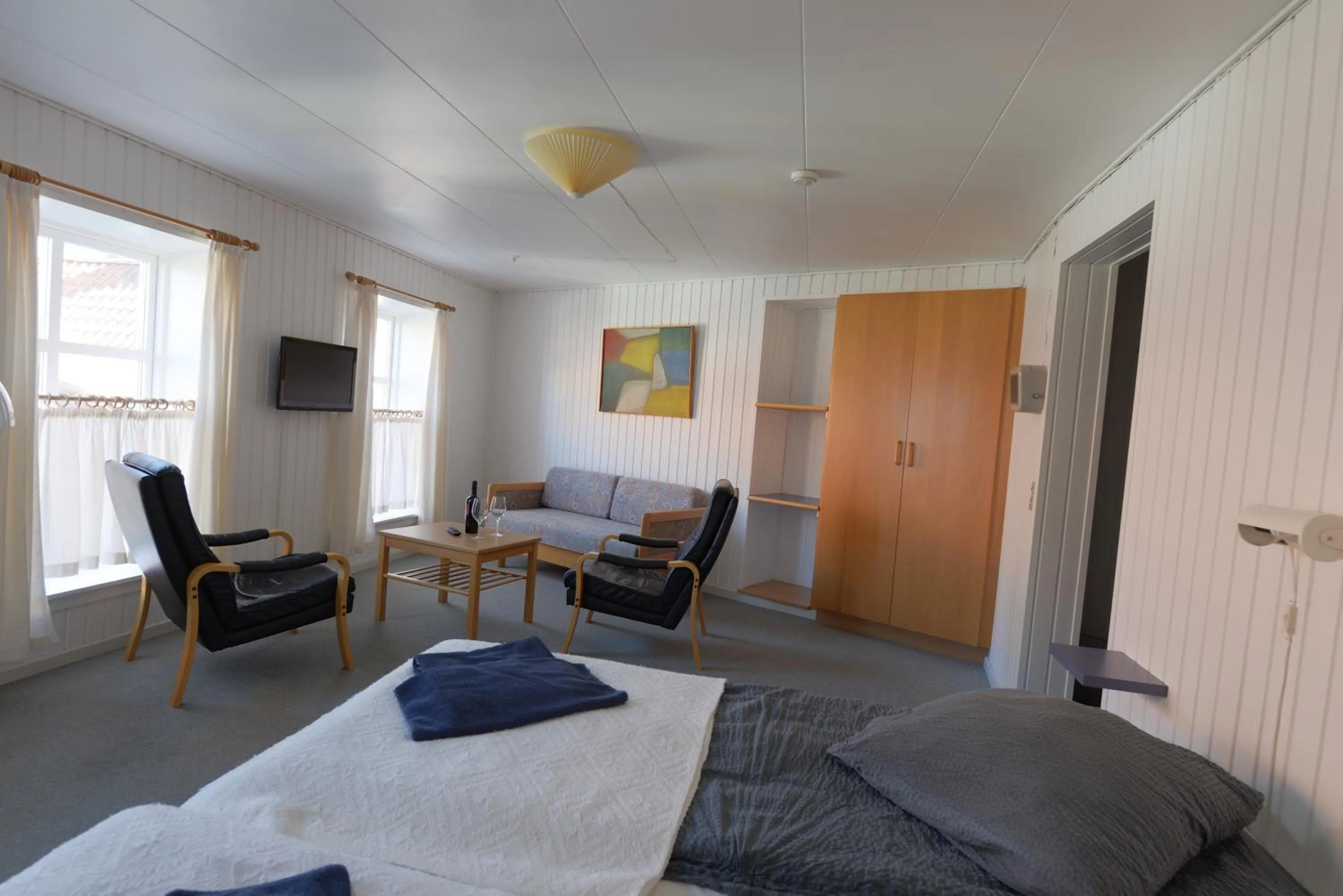 Bed in Hotel Gudhjem