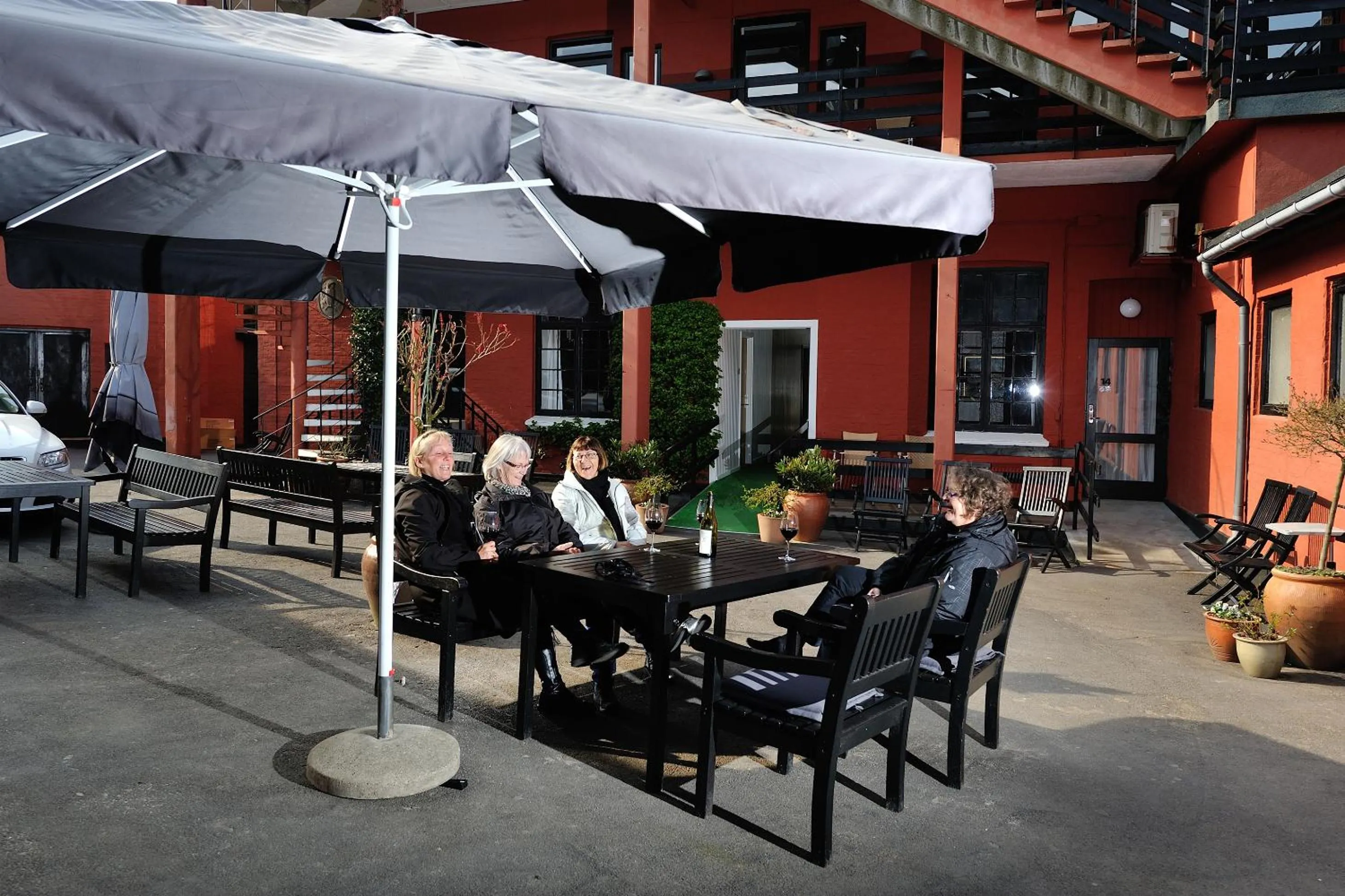 Balcony/Terrace in Hotel Gudhjem