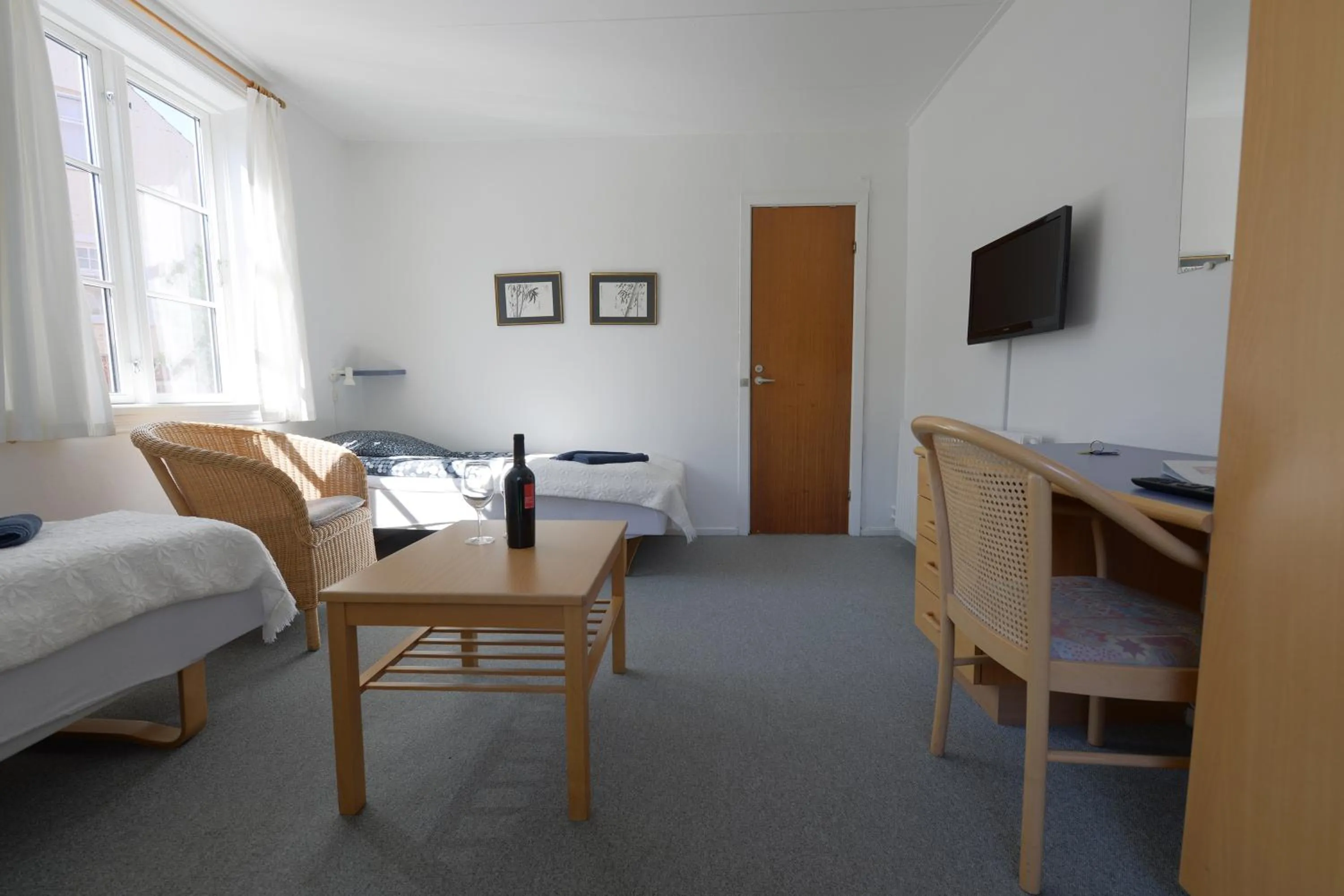 Bed in Hotel Gudhjem