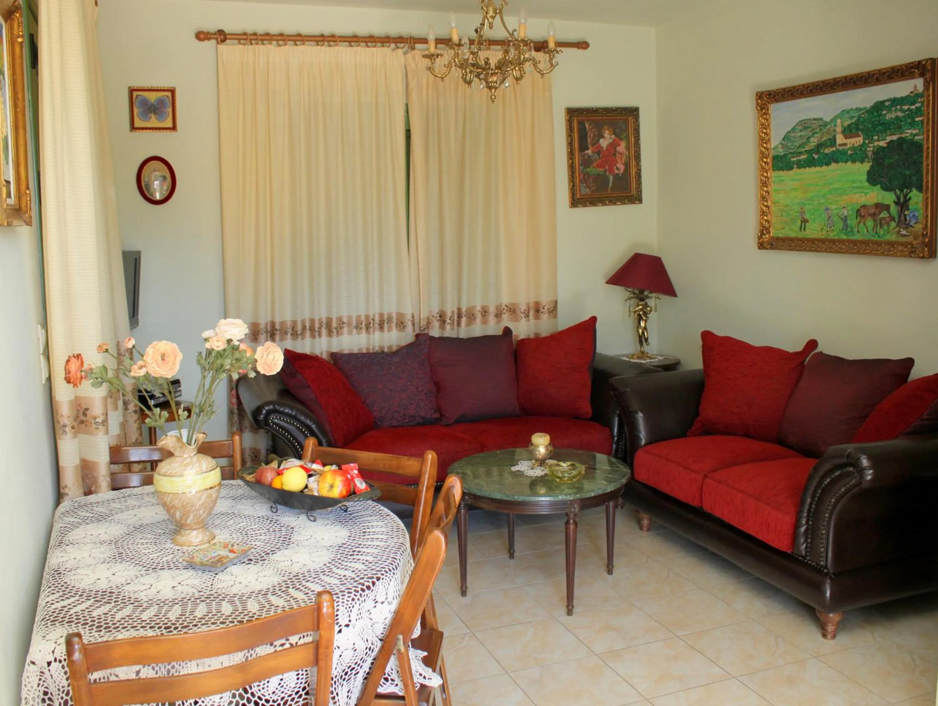 Living room in Monambeles Villas