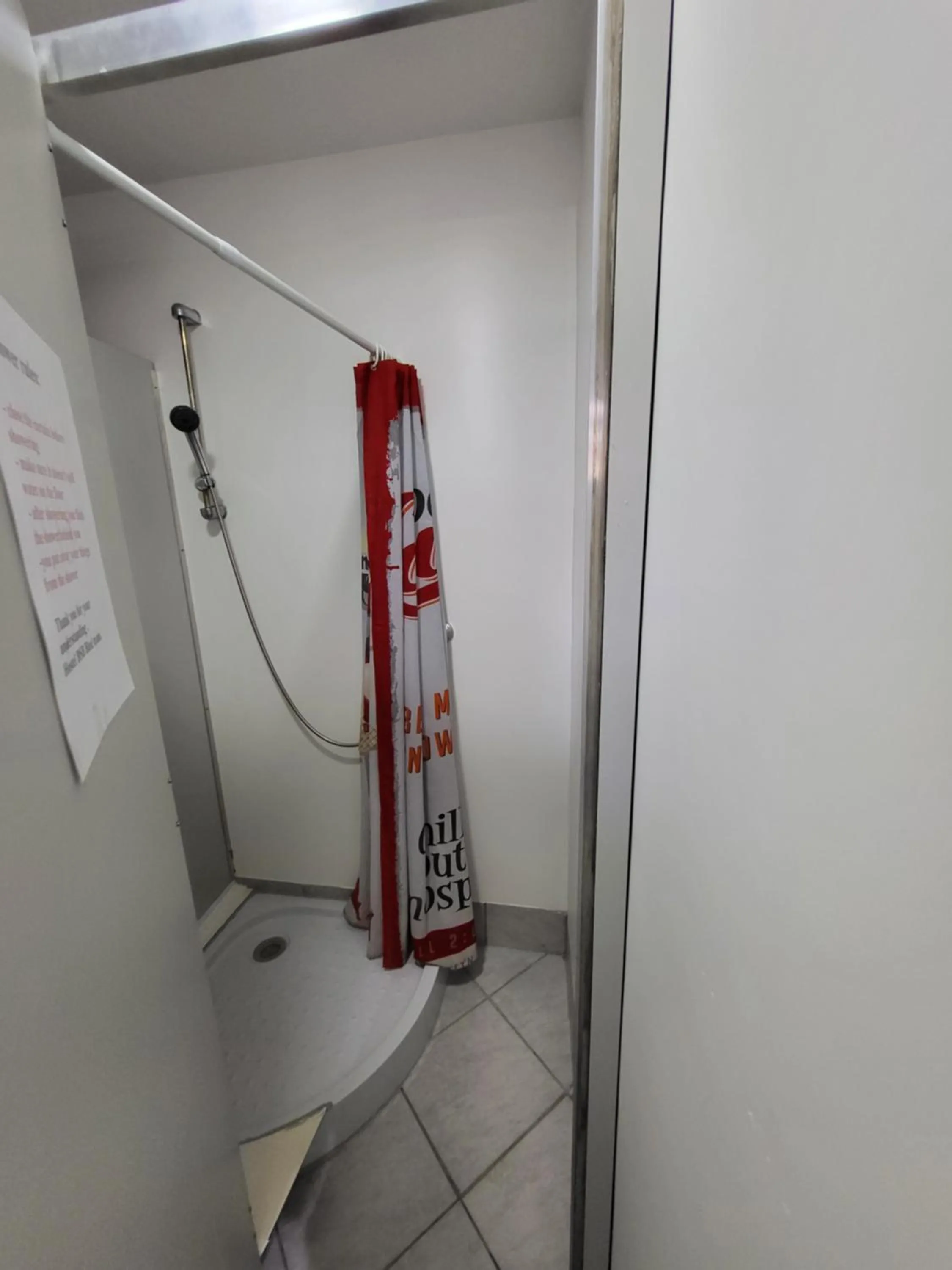 Shower in Bus Station Beds