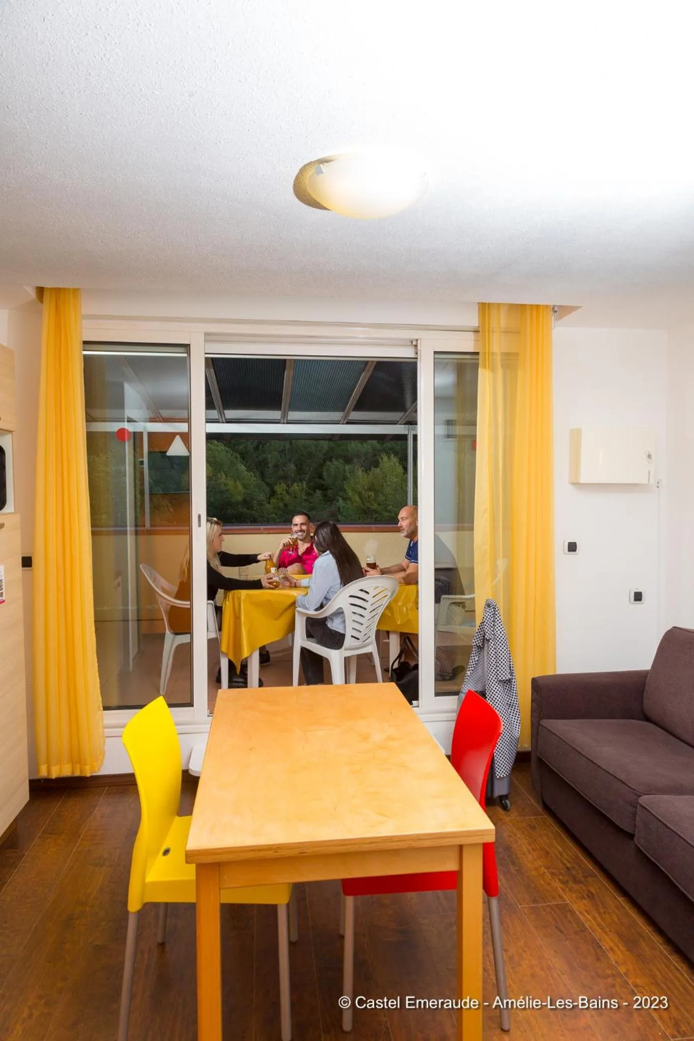 Patio in Appart'Hotel Castel Emeraude, Charme et Caractère