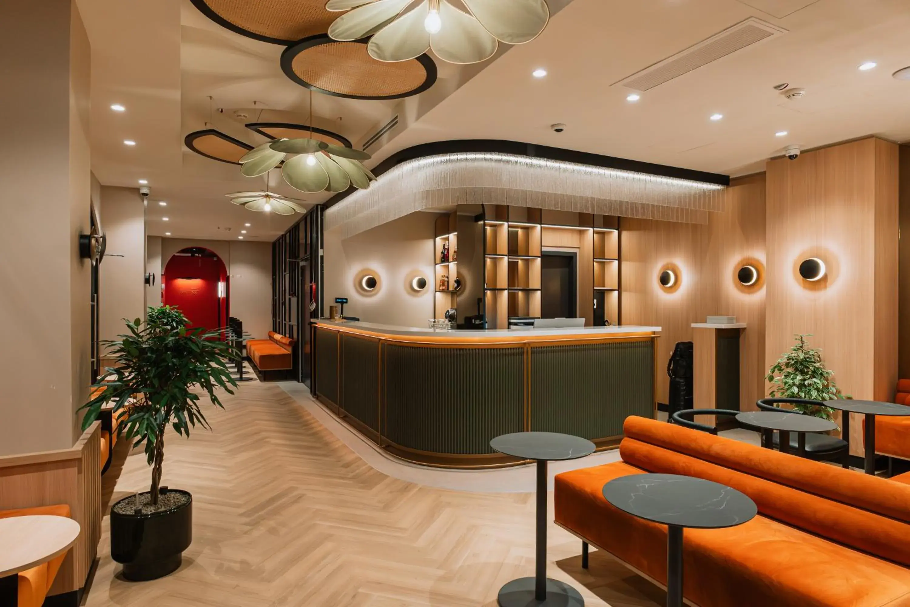 Lobby or reception in Hotel Trianon Lobby or reception in Hotel Trianon