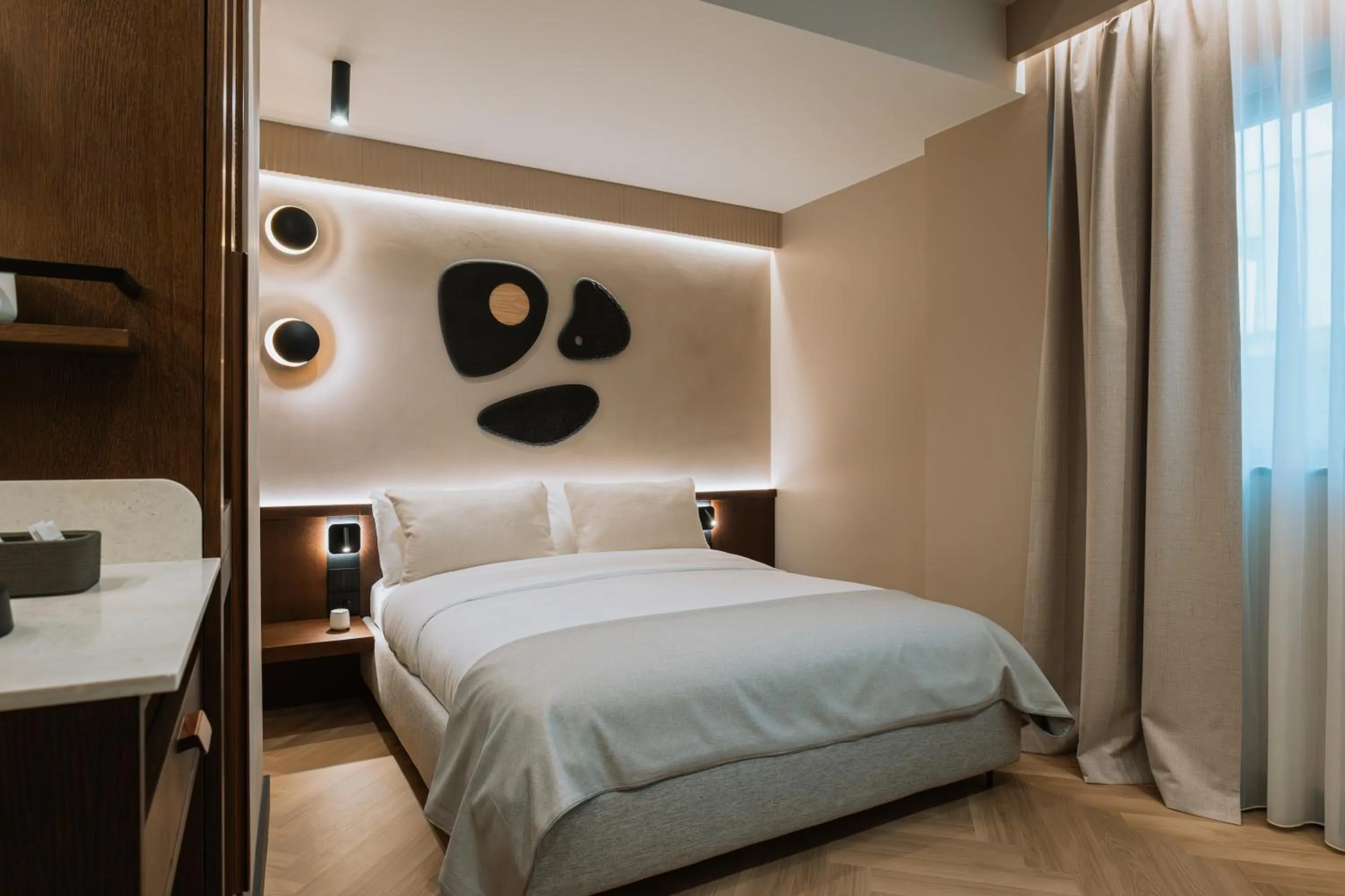 Bed in Hotel Trianon