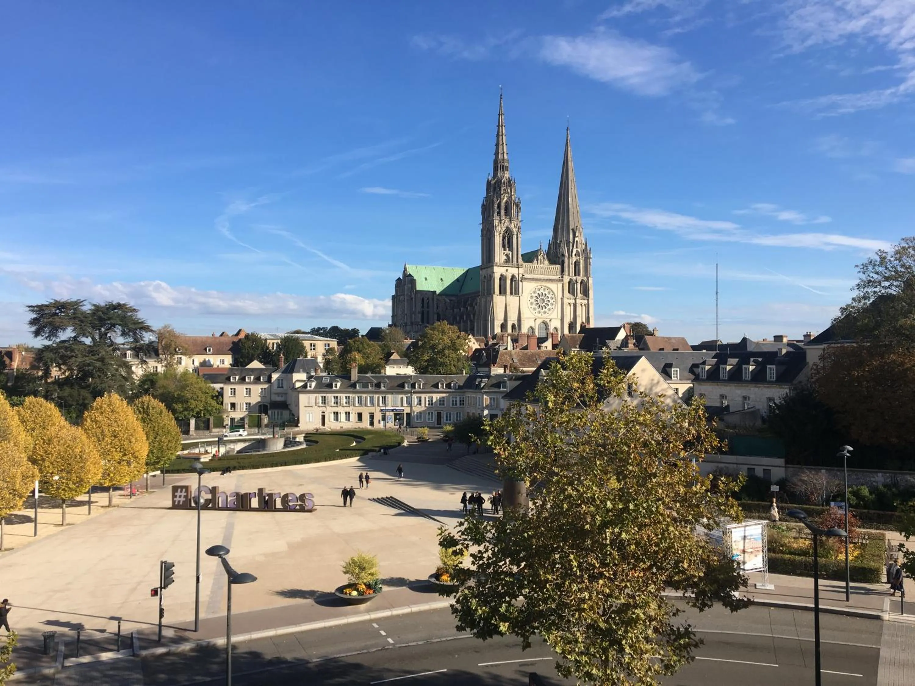 Landmark view in Le Boeuf Couronné - Hôtel & Restaurant Chartres- Logis Hotels