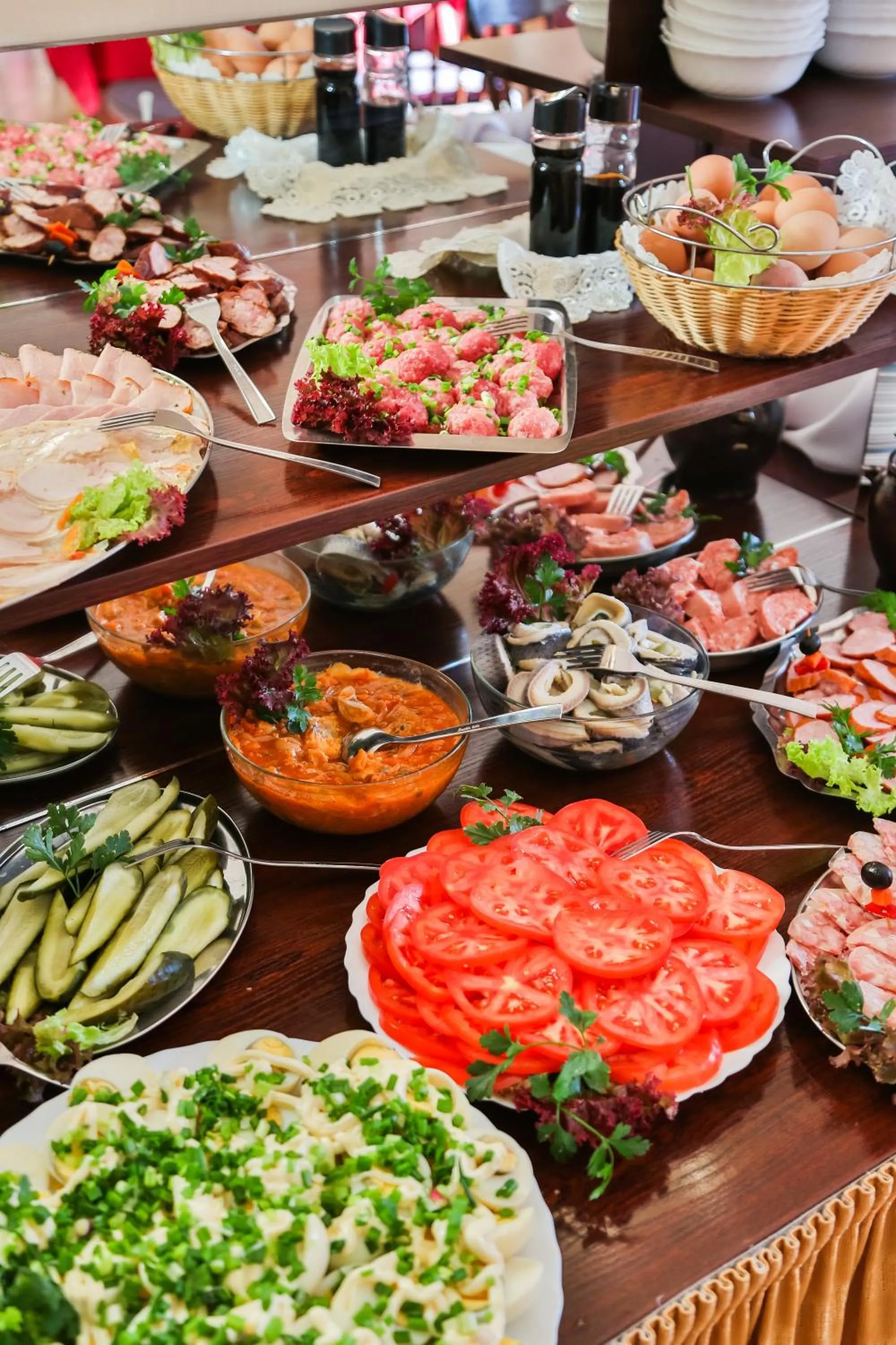 Buffet breakfast in Villa Antares I & II