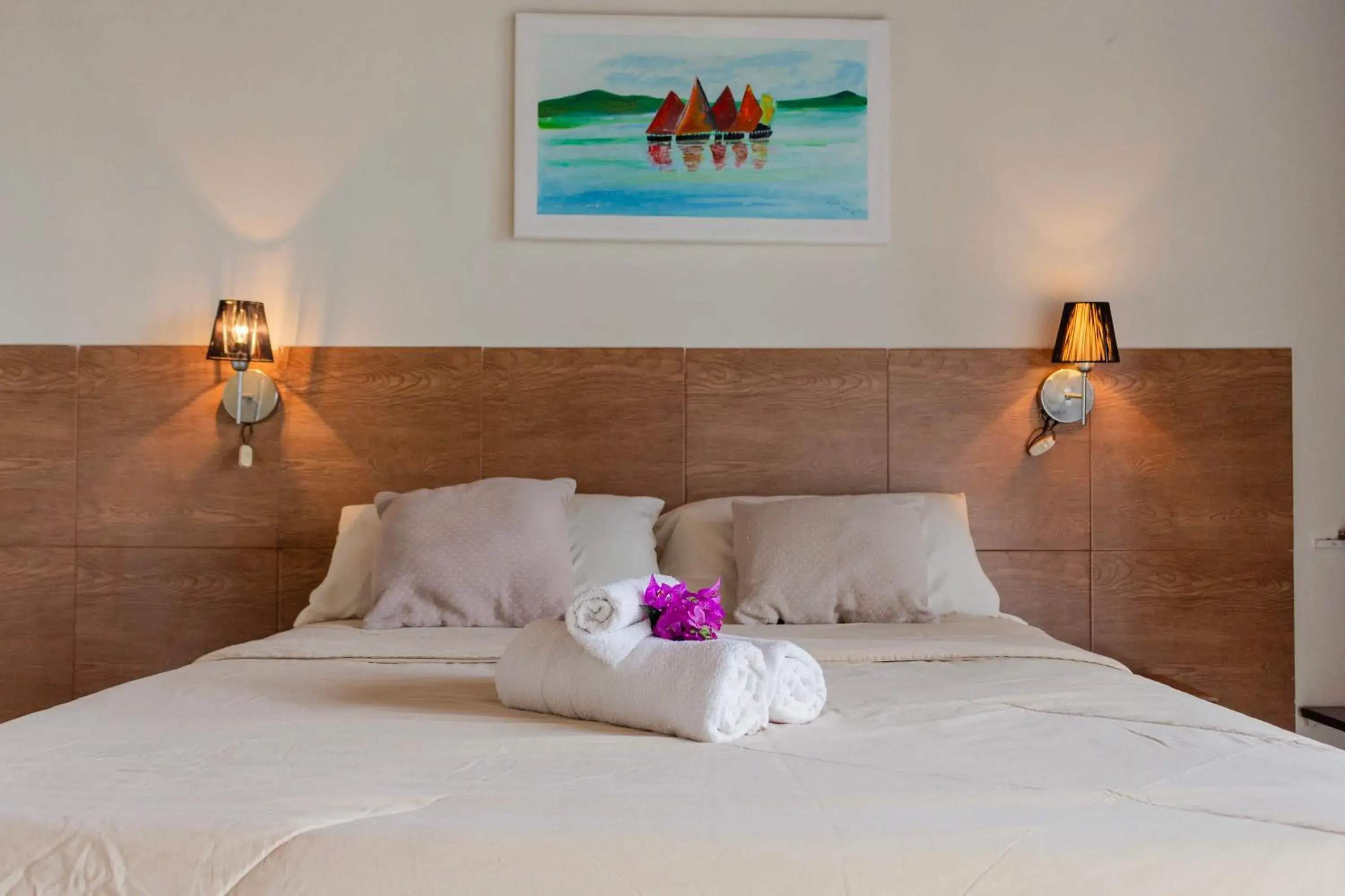 Bed in Pousada New Paradise Bed in Pousada New Paradise