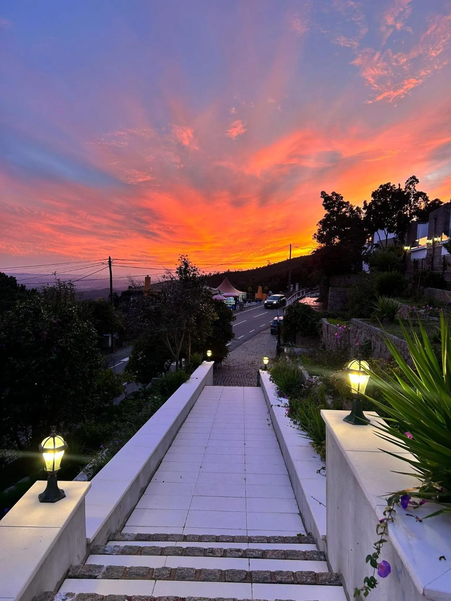 Sunset in Aqua Vista Monchique Hôtel