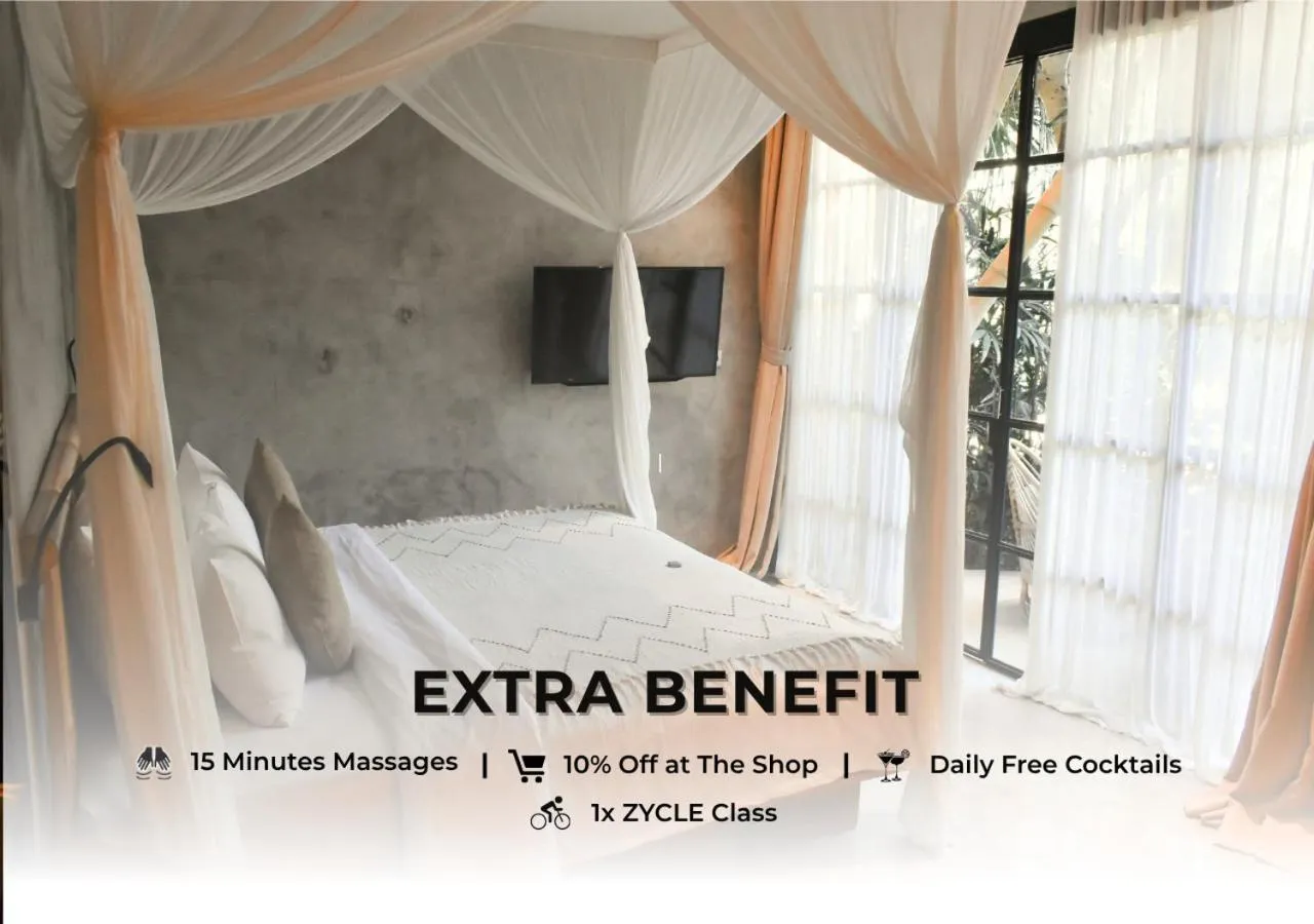 Bed in ZIN Canggu Resort & Villas