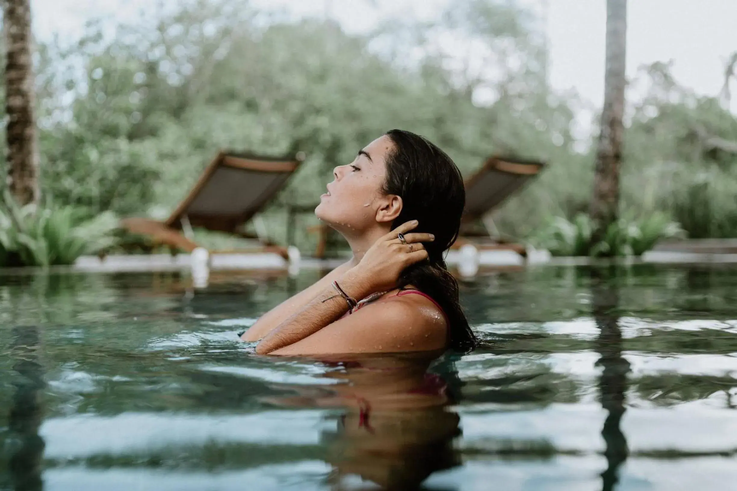 Swimming pool in ZIN Canggu Resort & Villas Swimming pool in ZIN Canggu Resort & Villas