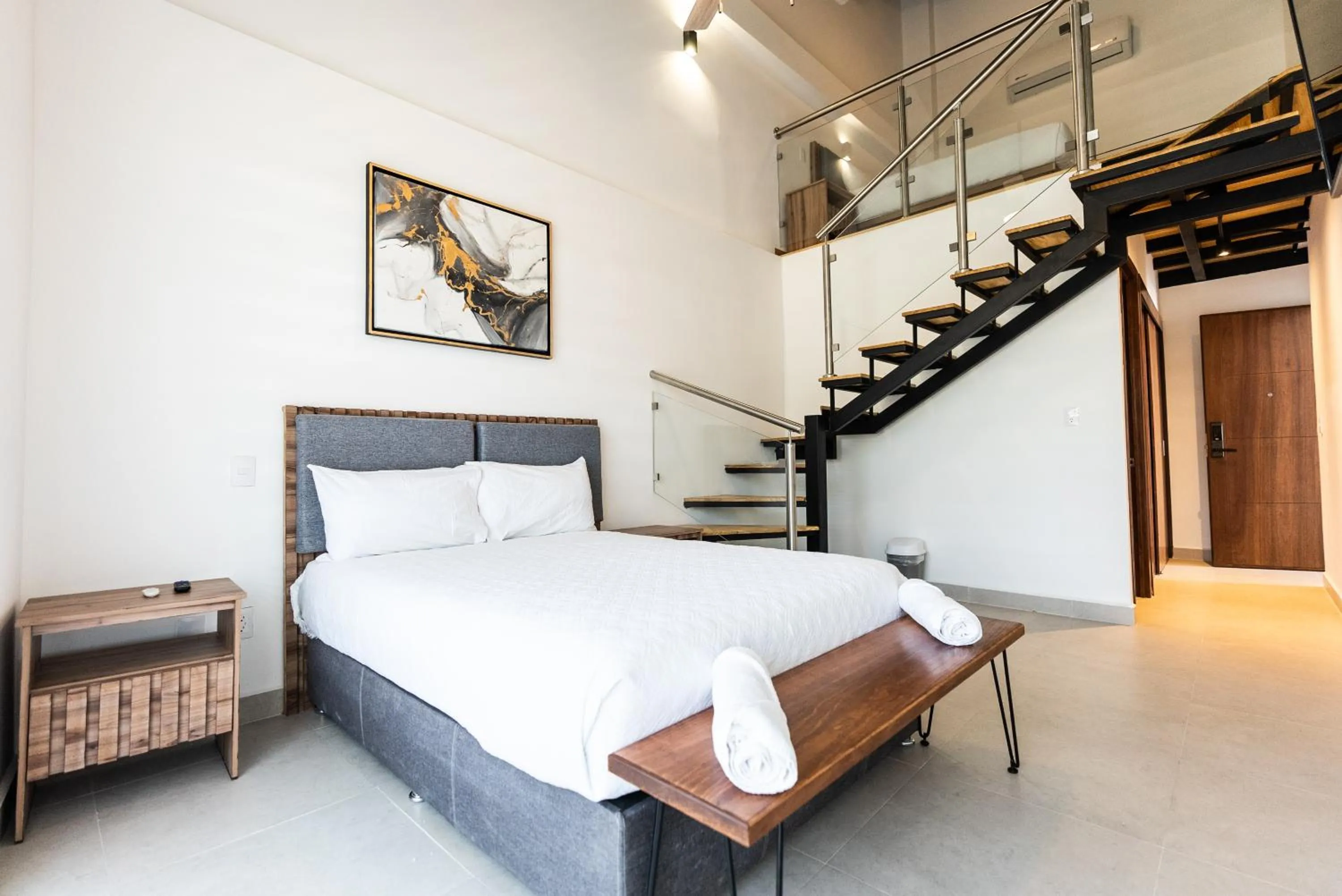 Bed in Loft Hotel Malecón Vallarta