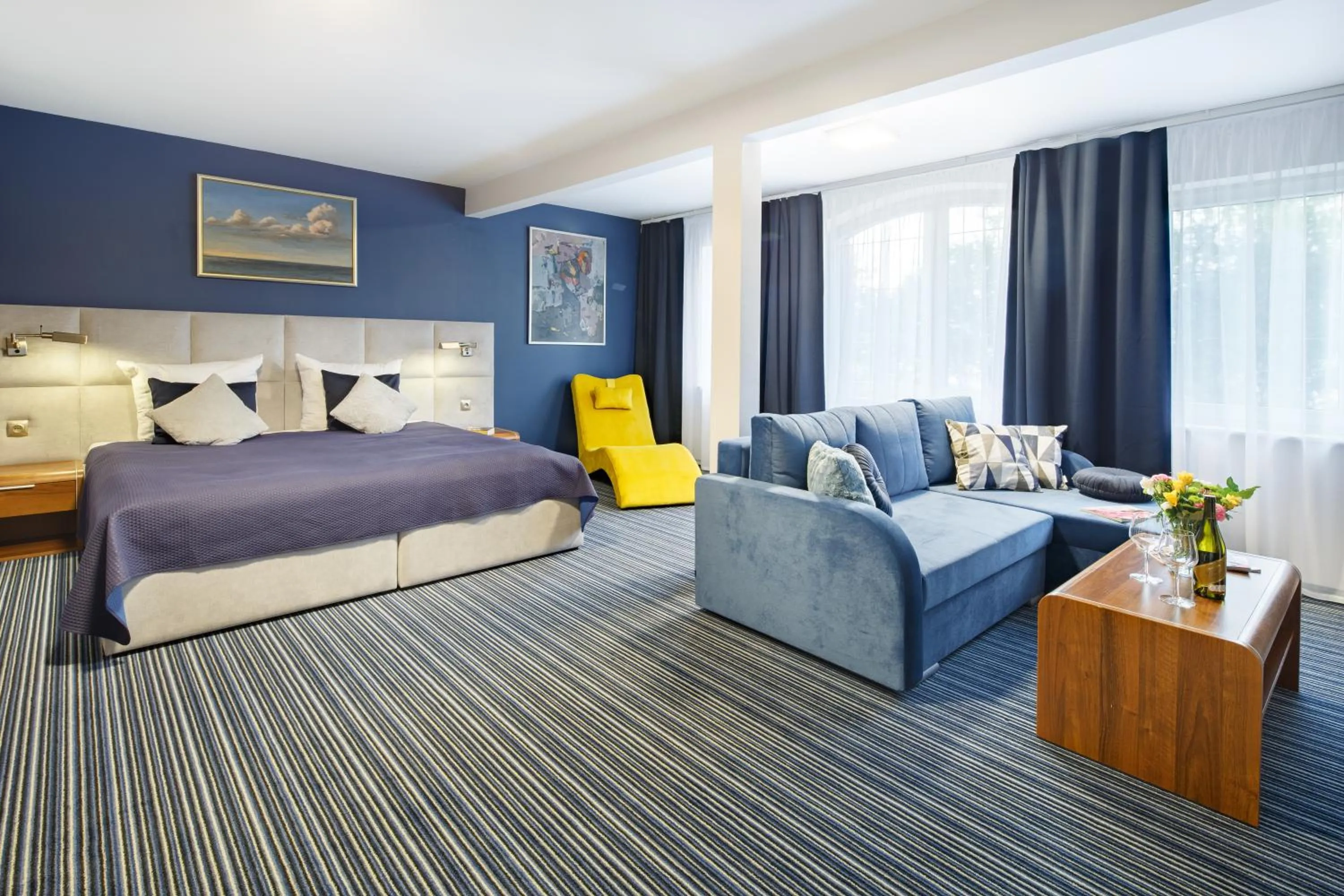 Bed in Villa Dune