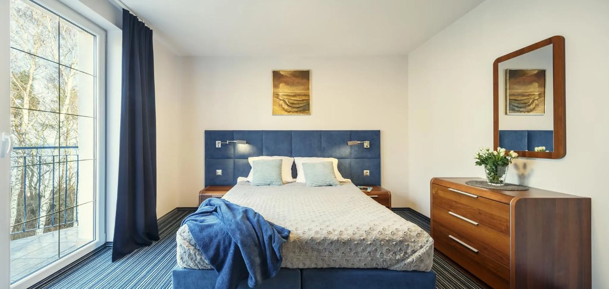 Bed in Villa Dune