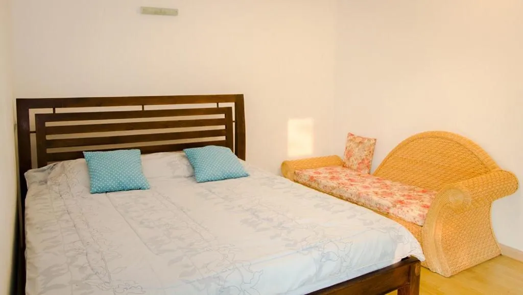 Bed in Blue Sky Villa Khao Yai