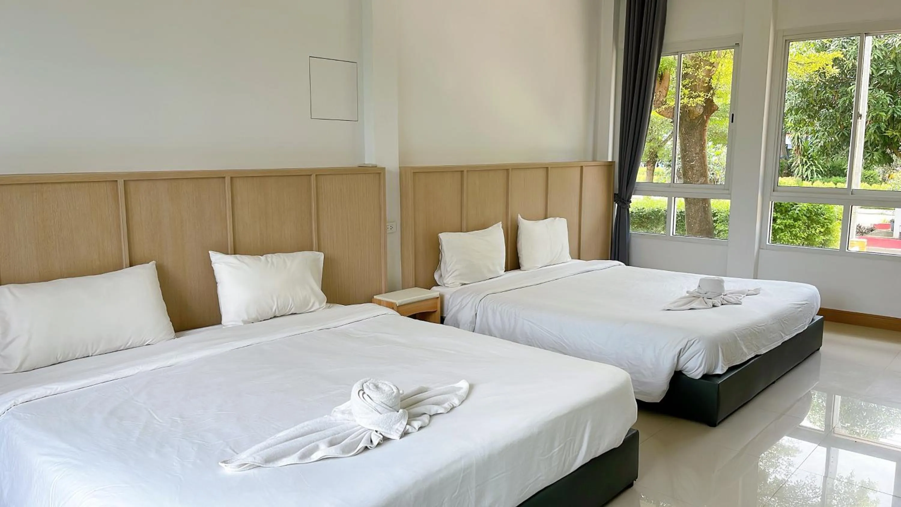 Bed in Blue Sky Villa Khao Yai