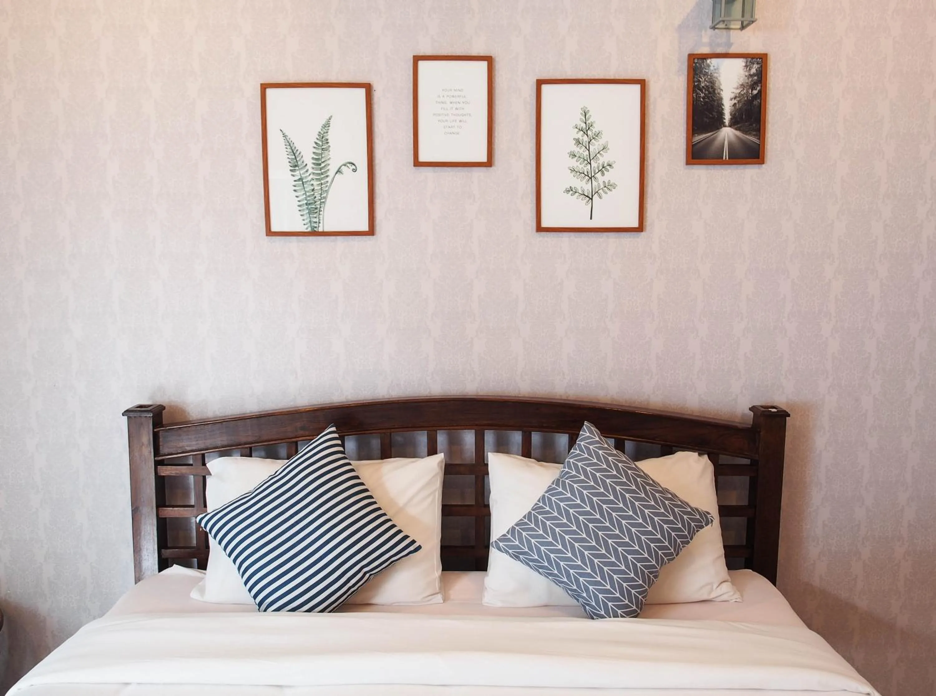 Bed in Blue Sky Villa Khao Yai