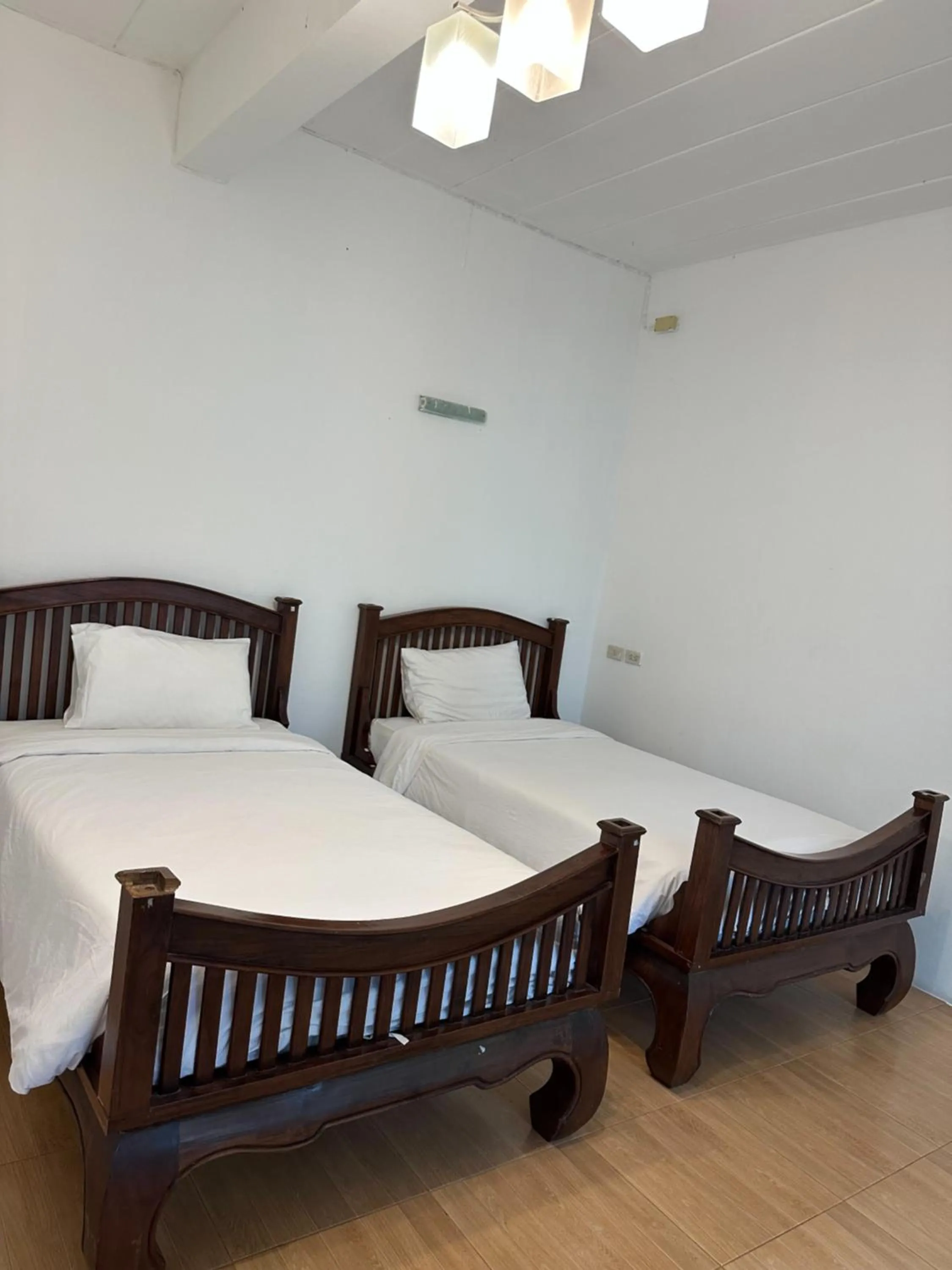 Bed in Blue Sky Villa Khao Yai