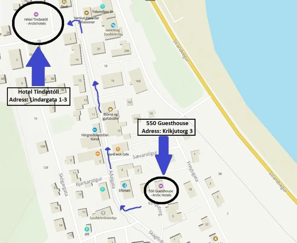 Location in 550 Guesthouse