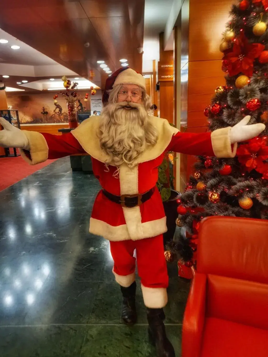 Lobby or reception in Hotel Kompas Lobby or reception in Hotel Kompas