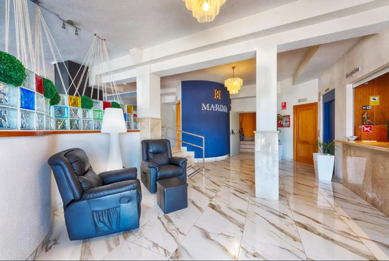 Lobby or reception in Hotel Marina