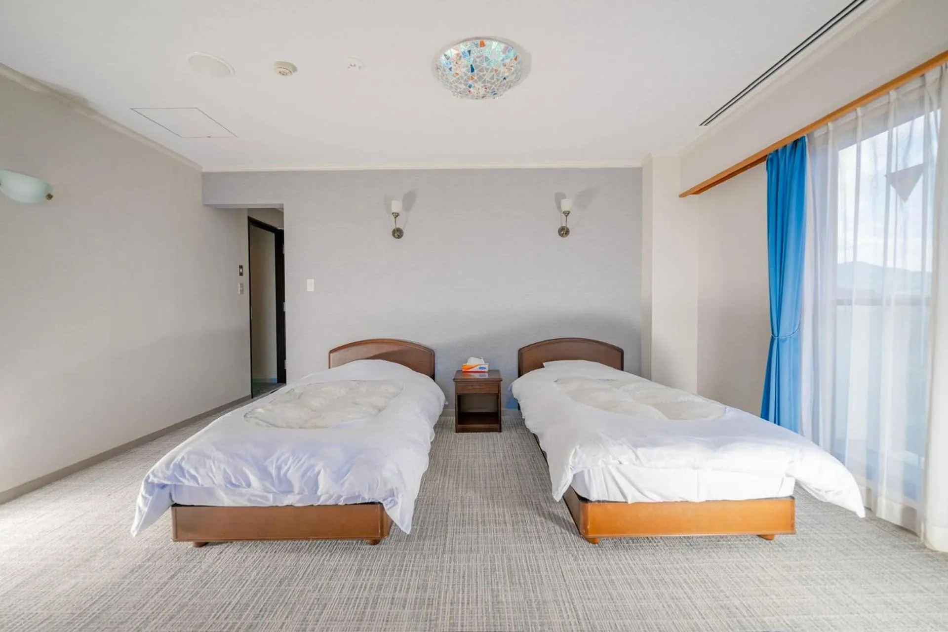 Bed in Manazuru Marin Hotel