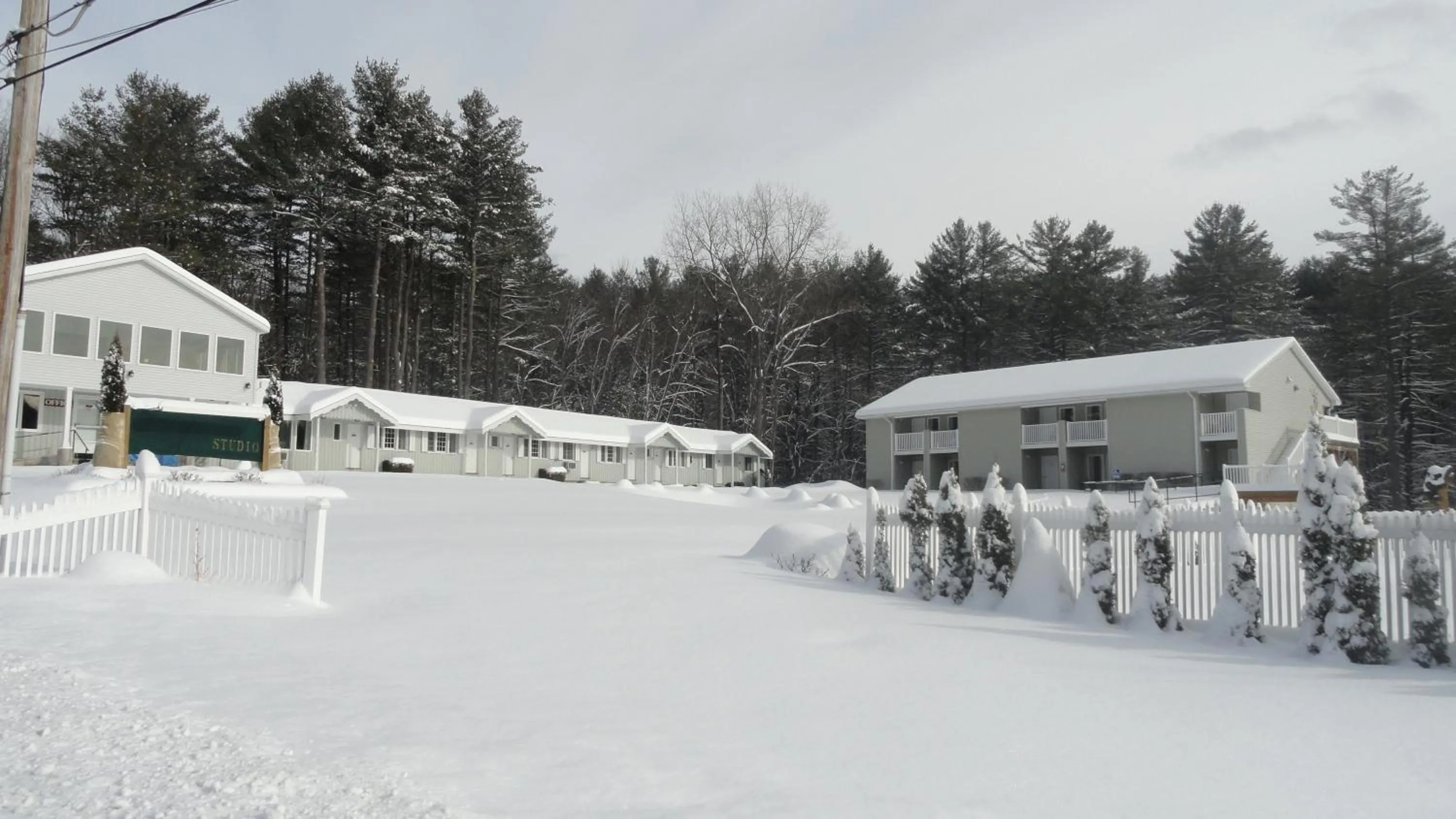 Winter in Studio Motel of Lake George