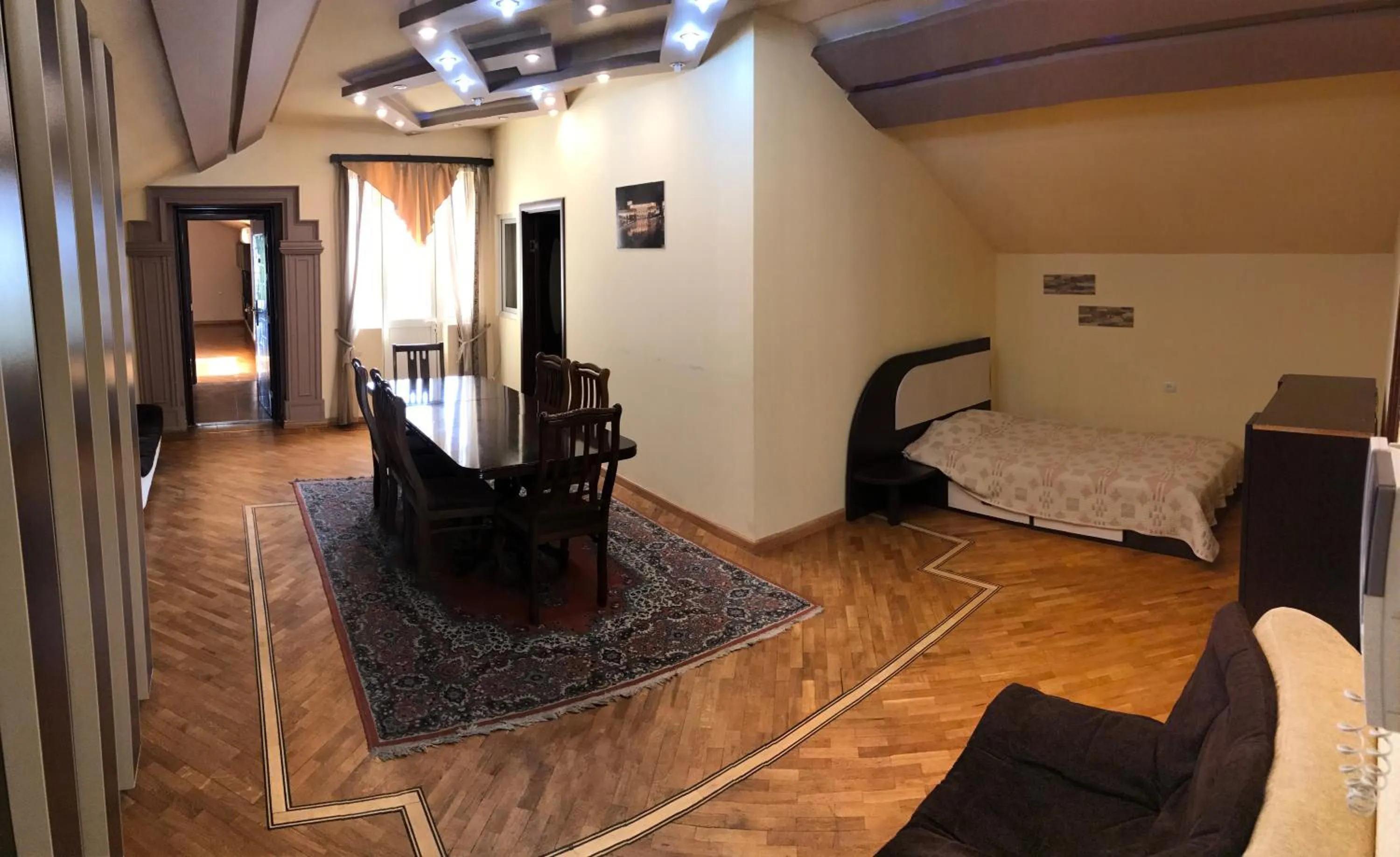 Dining area, Bed in Tatev Apartments