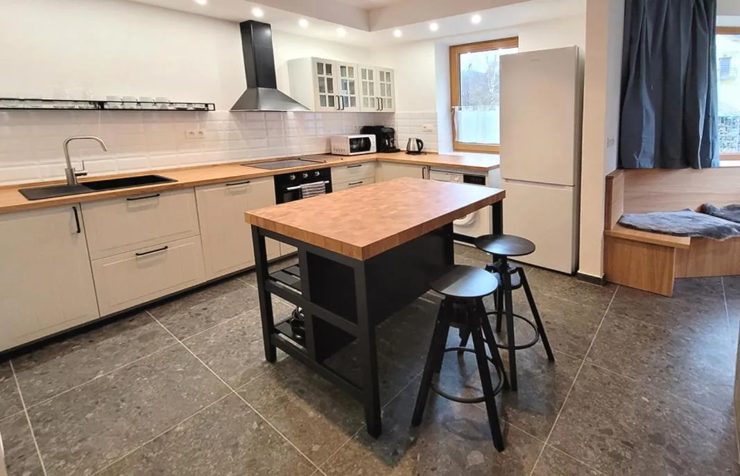 Kitchen or kitchenette in Hotel Helios