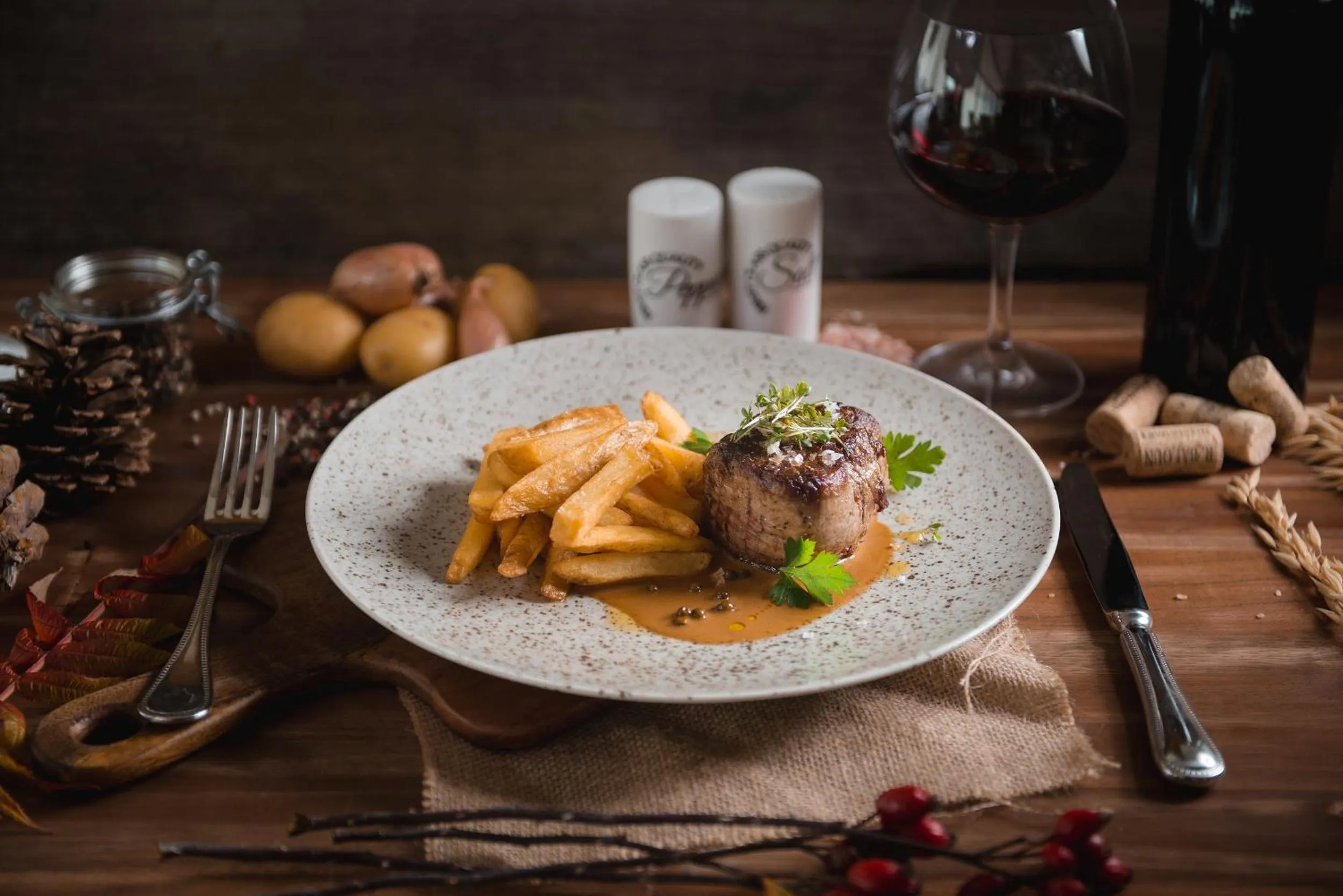 Food close-up in K-Triumf Resort