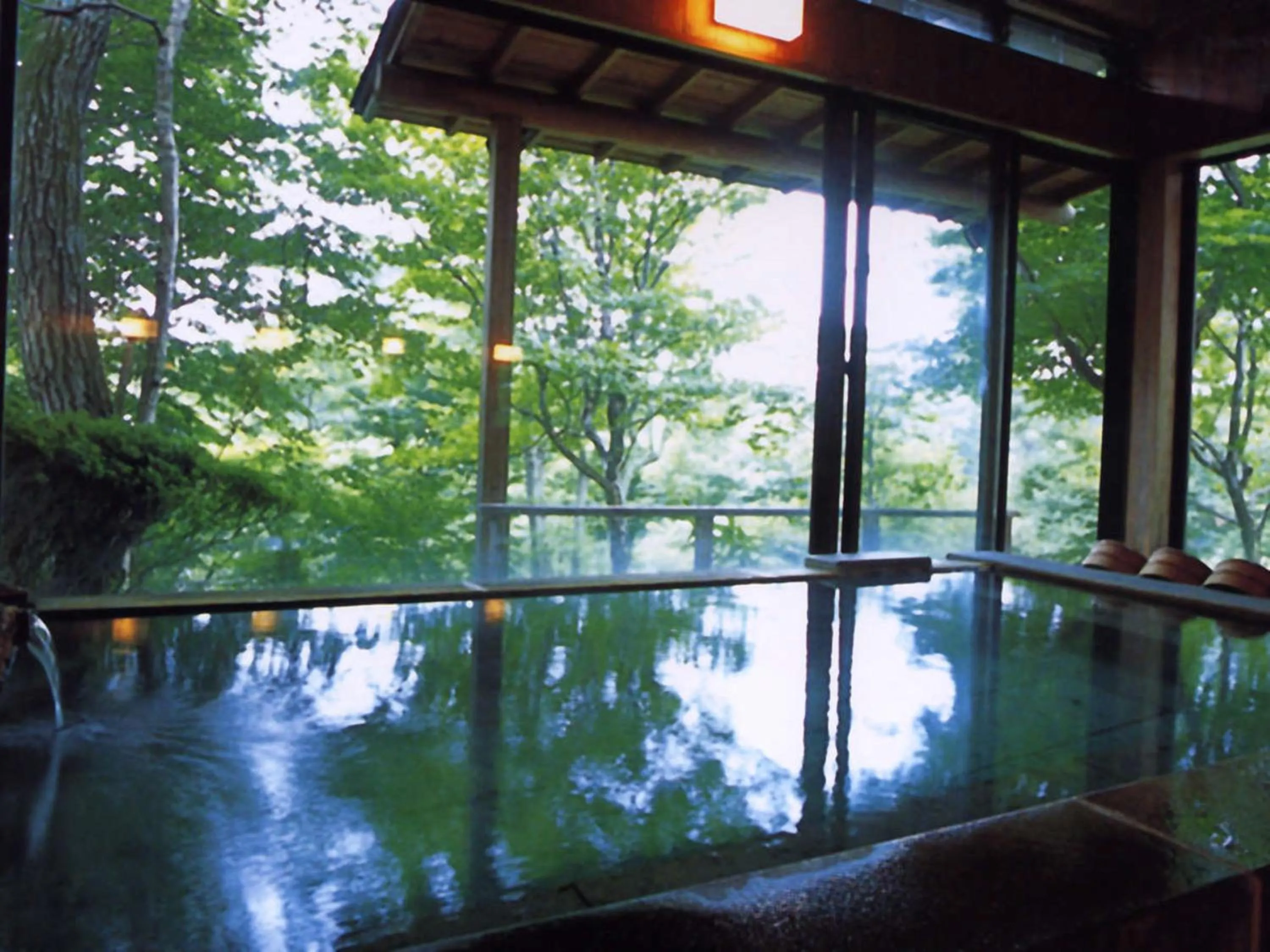 Hot Spring Bath in Wakaki Ryokan - Nasu Yumoto Onsen