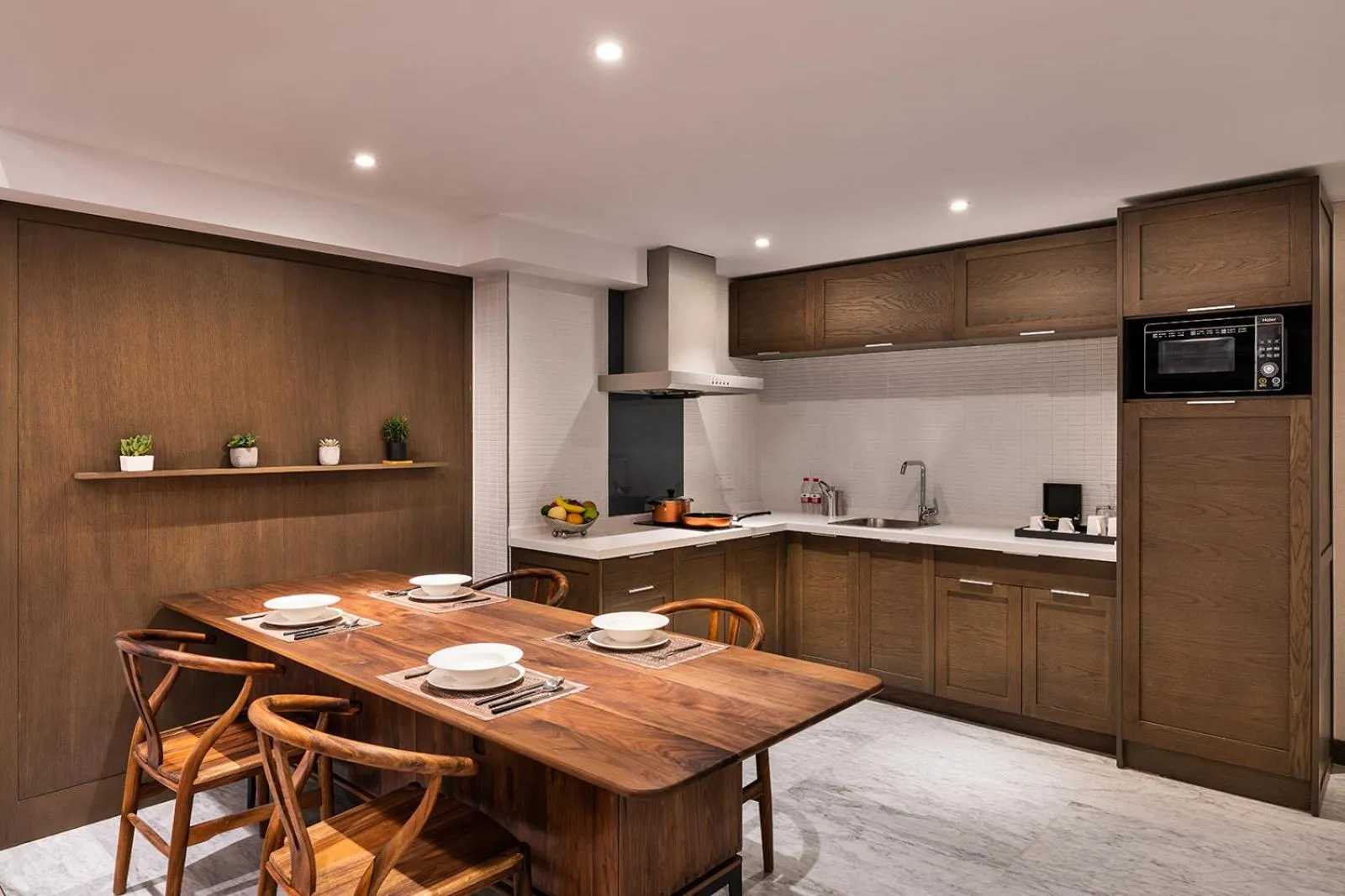 Kitchen or kitchenette in Novotel Suites Shanghai Hongqiao