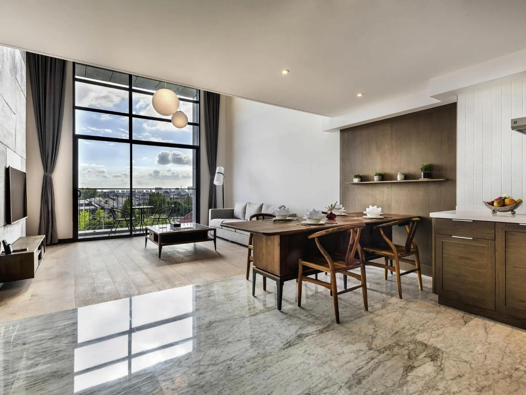 Bedroom in Novotel Suites Shanghai Hongqiao