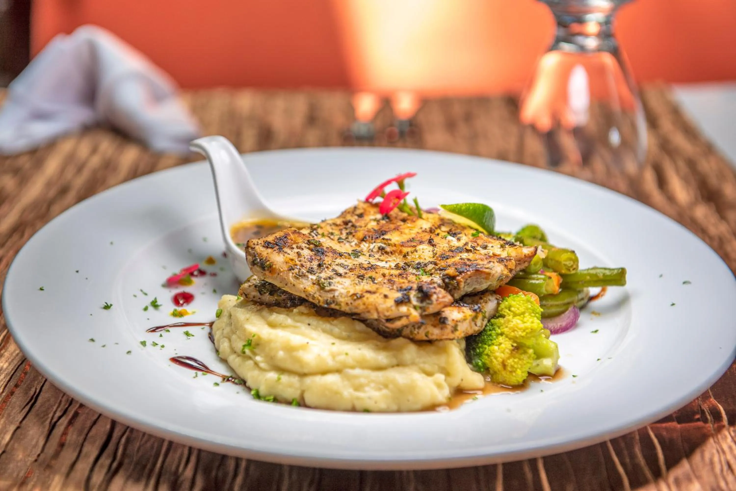 Food close-up in Hotel Villas Lirio